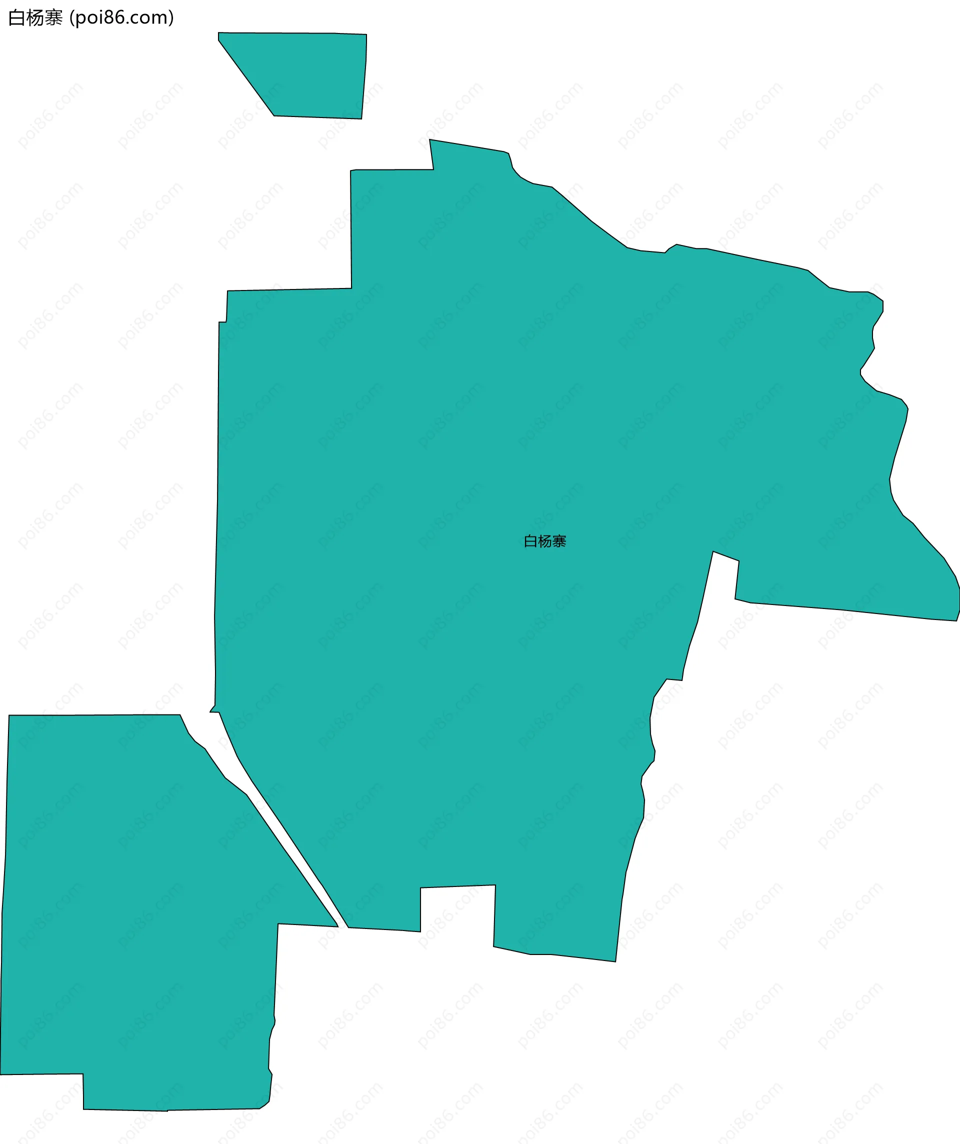 白杨寨边界地图