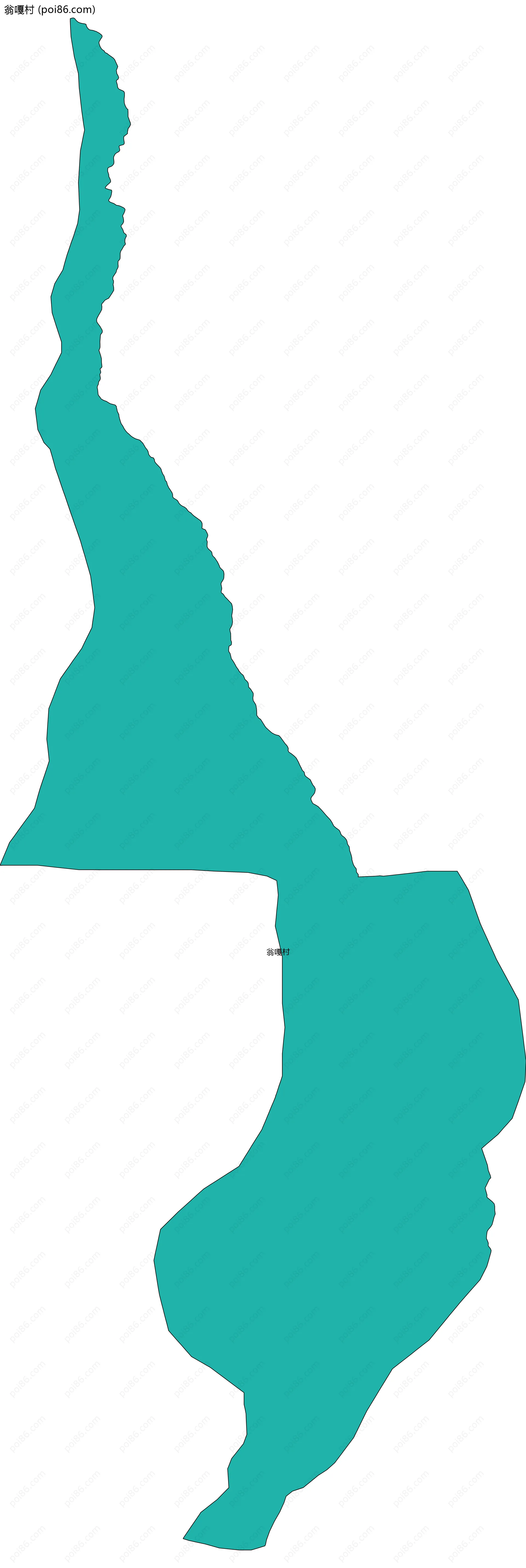 翁嘎村边界地图