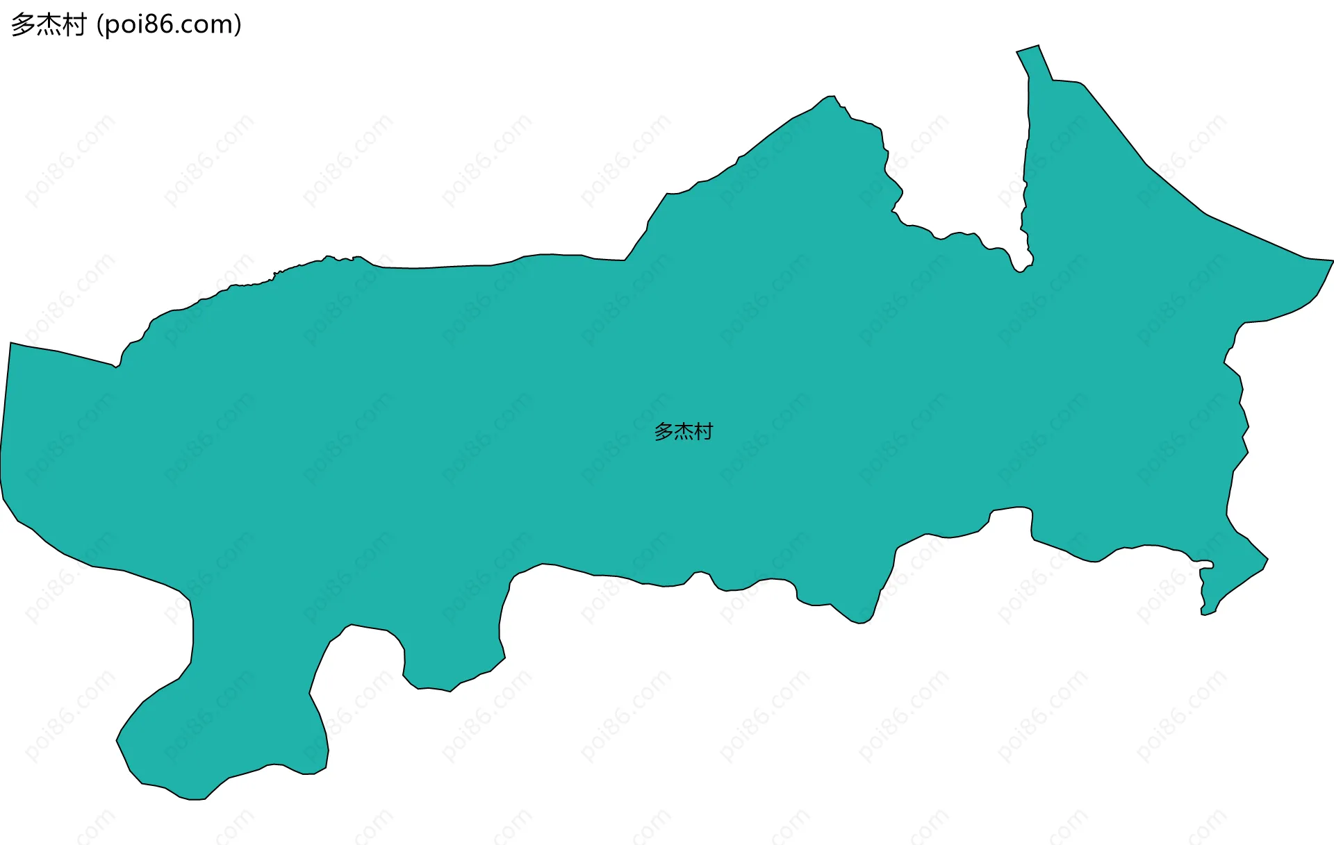 多杰村边界地图