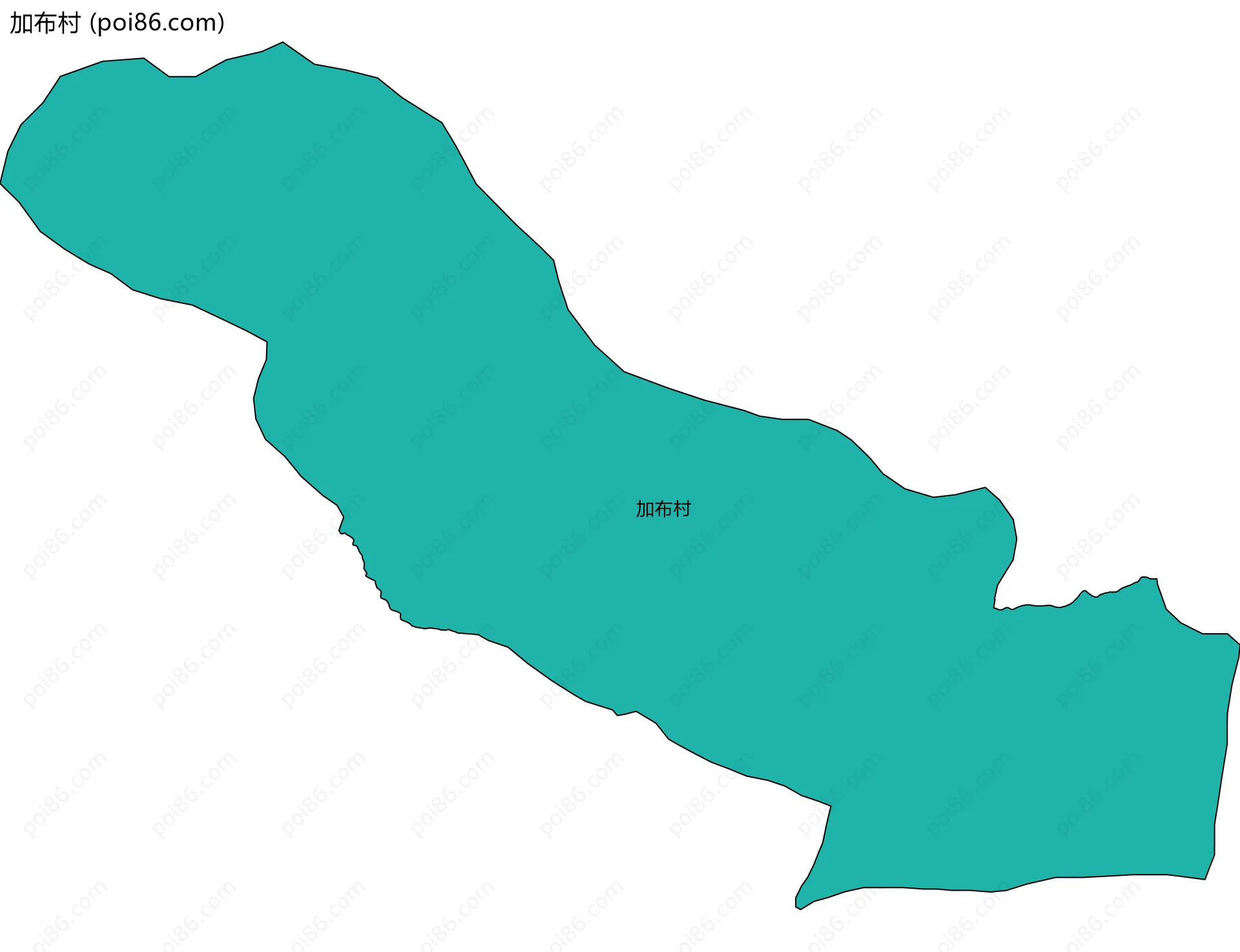 加布村边界地图