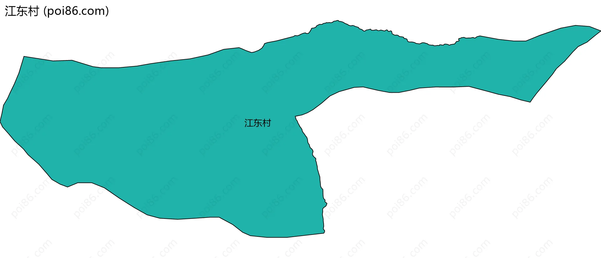 江东村边界地图