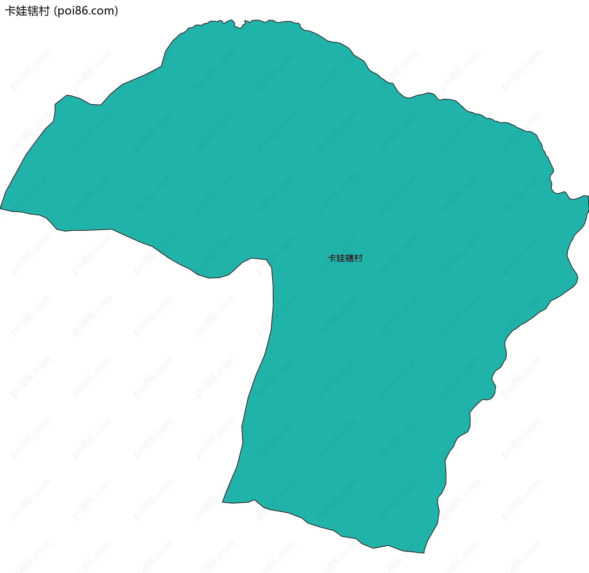 卡娃辖村边界地图