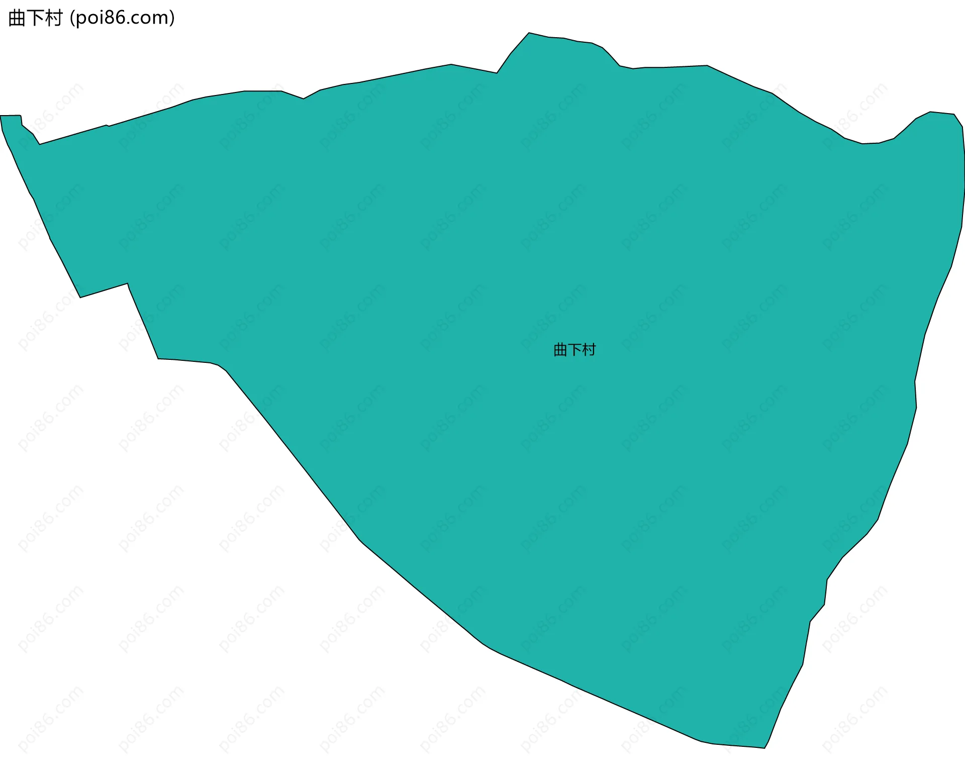 曲下村边界地图
