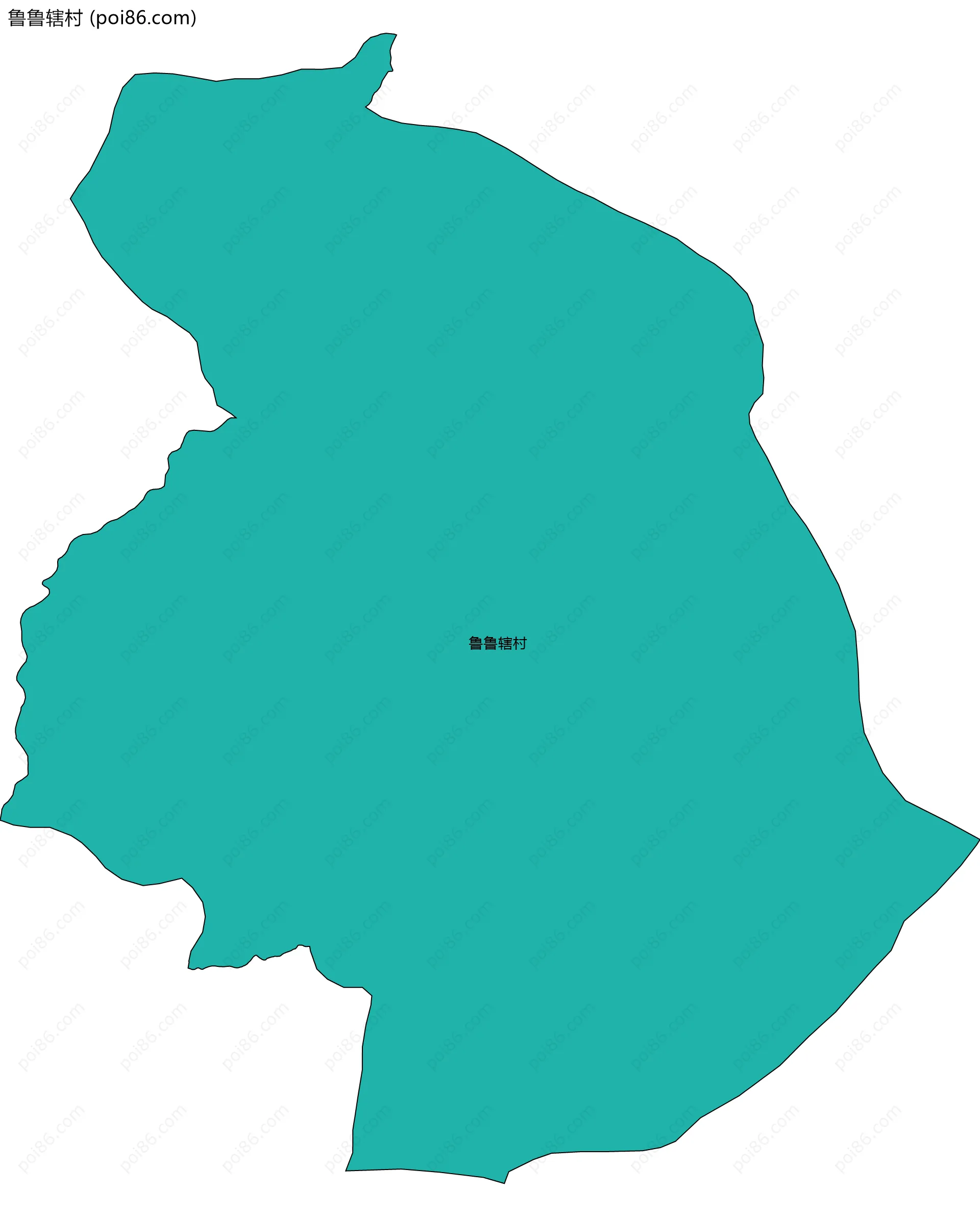 鲁鲁辖村边界地图
