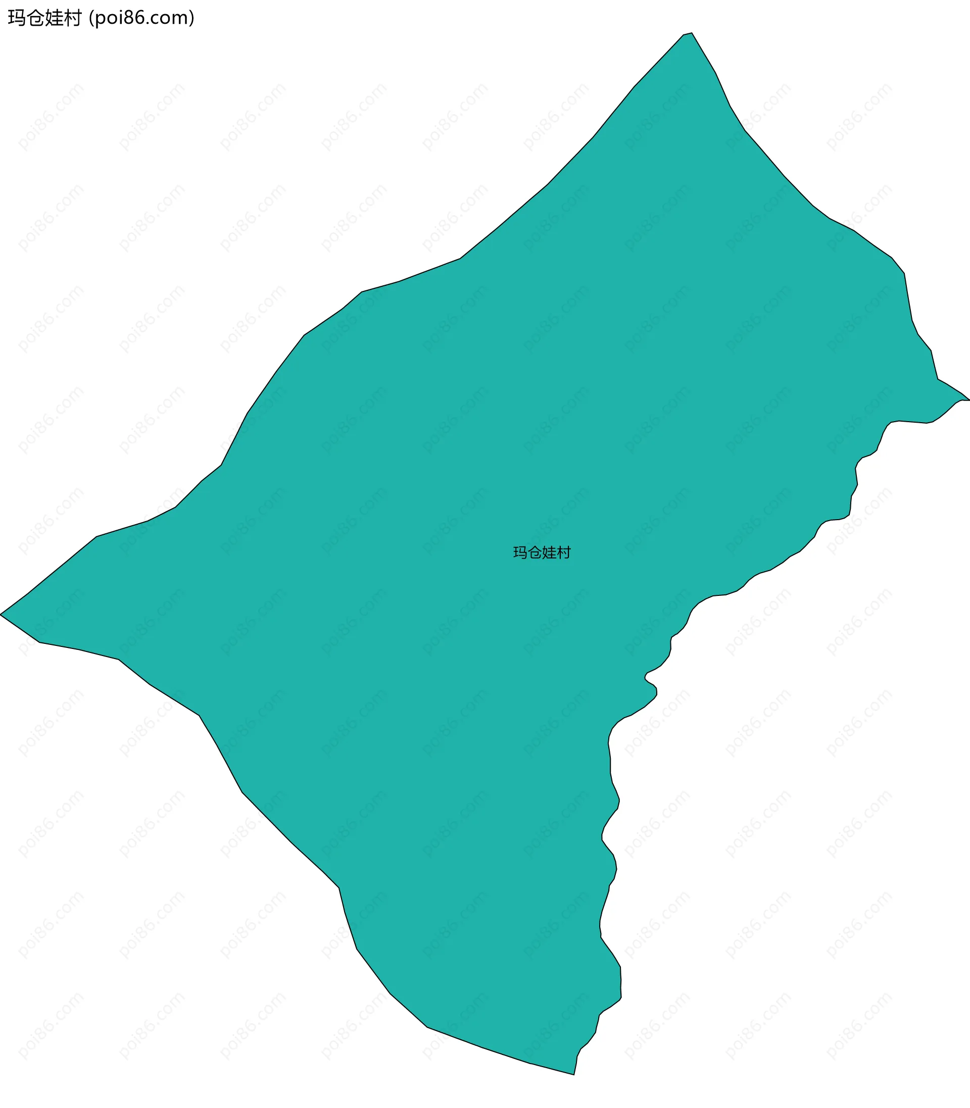 玛仓娃村边界地图