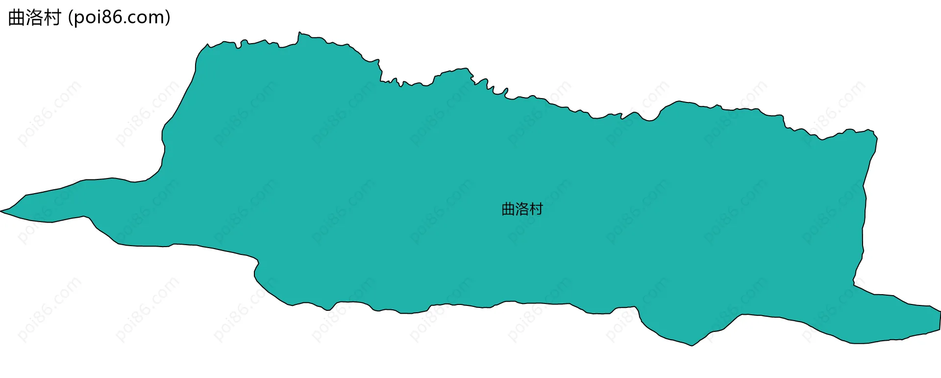 曲洛村边界地图