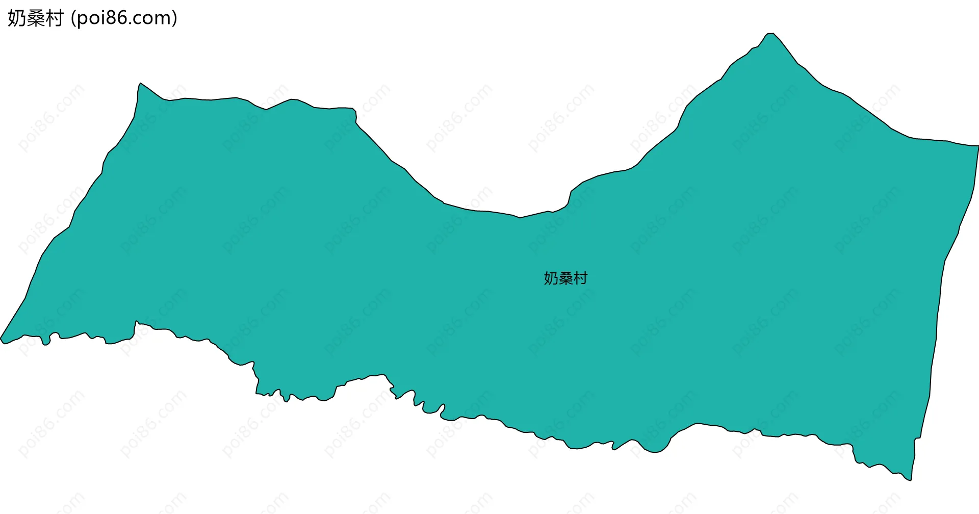 奶桑村边界地图