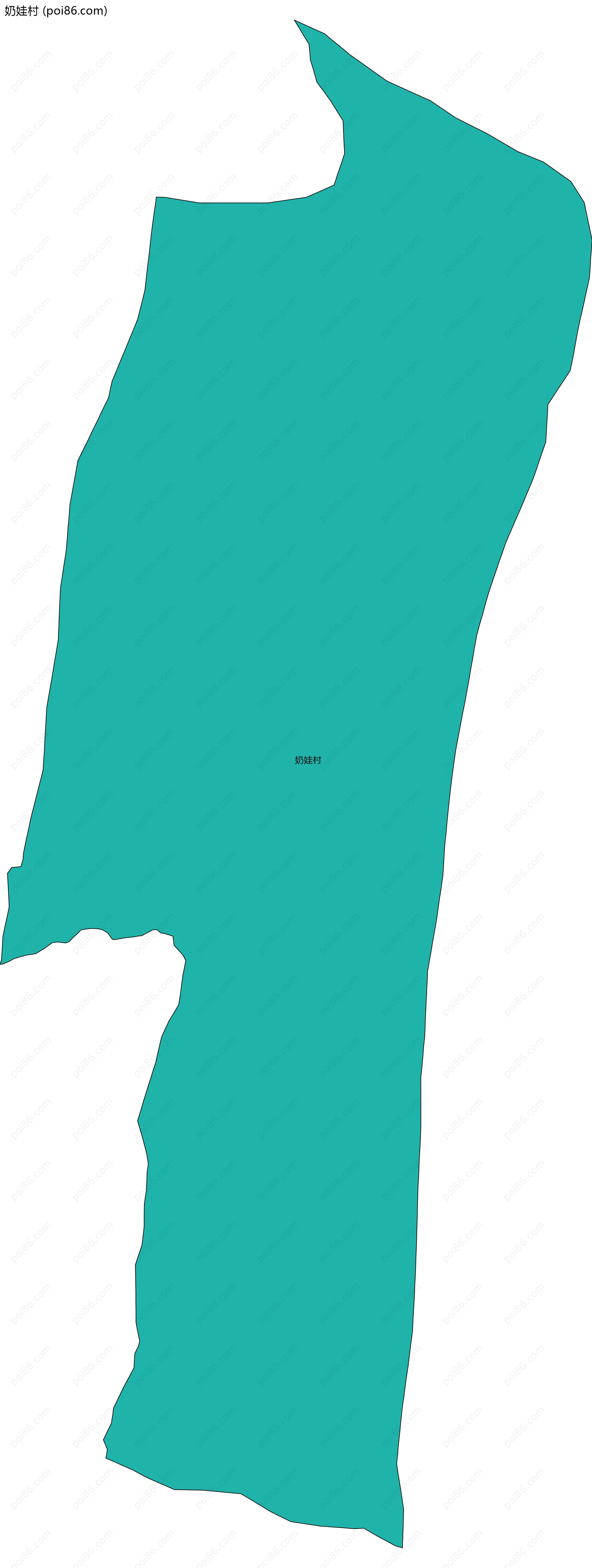 奶娃村边界地图