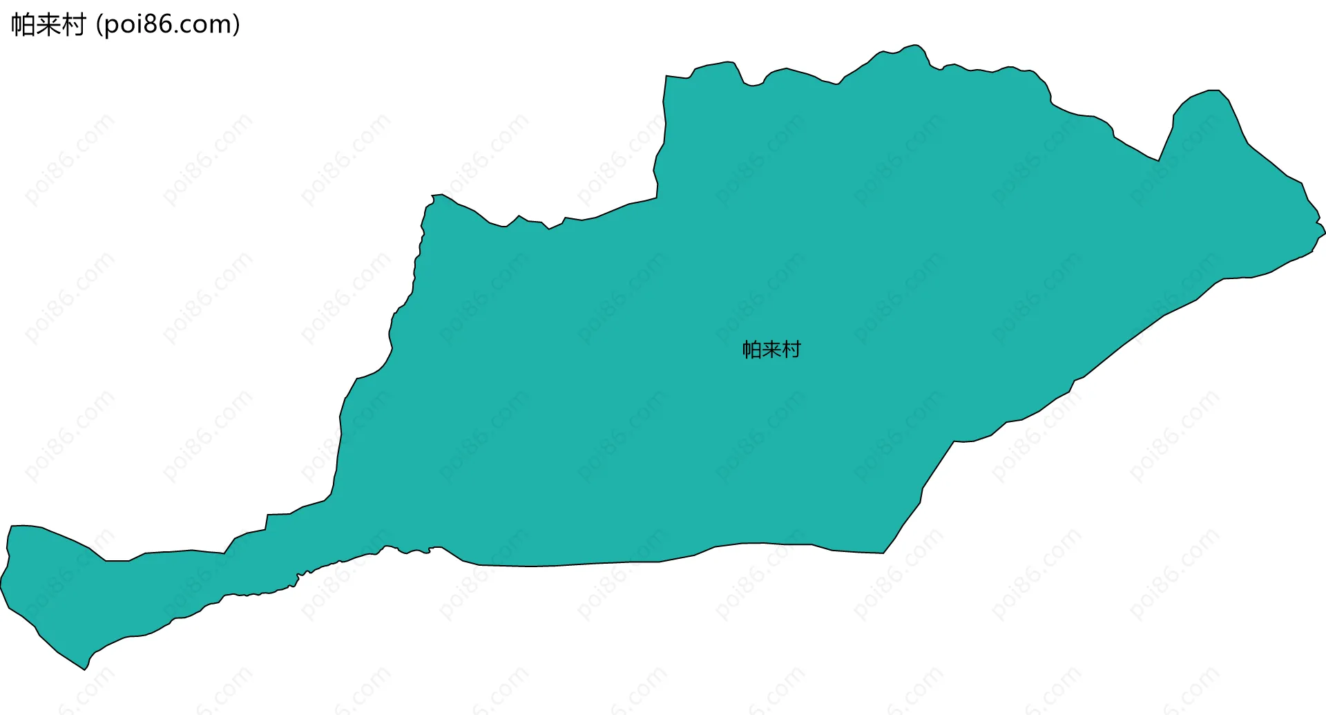 帕来村边界地图