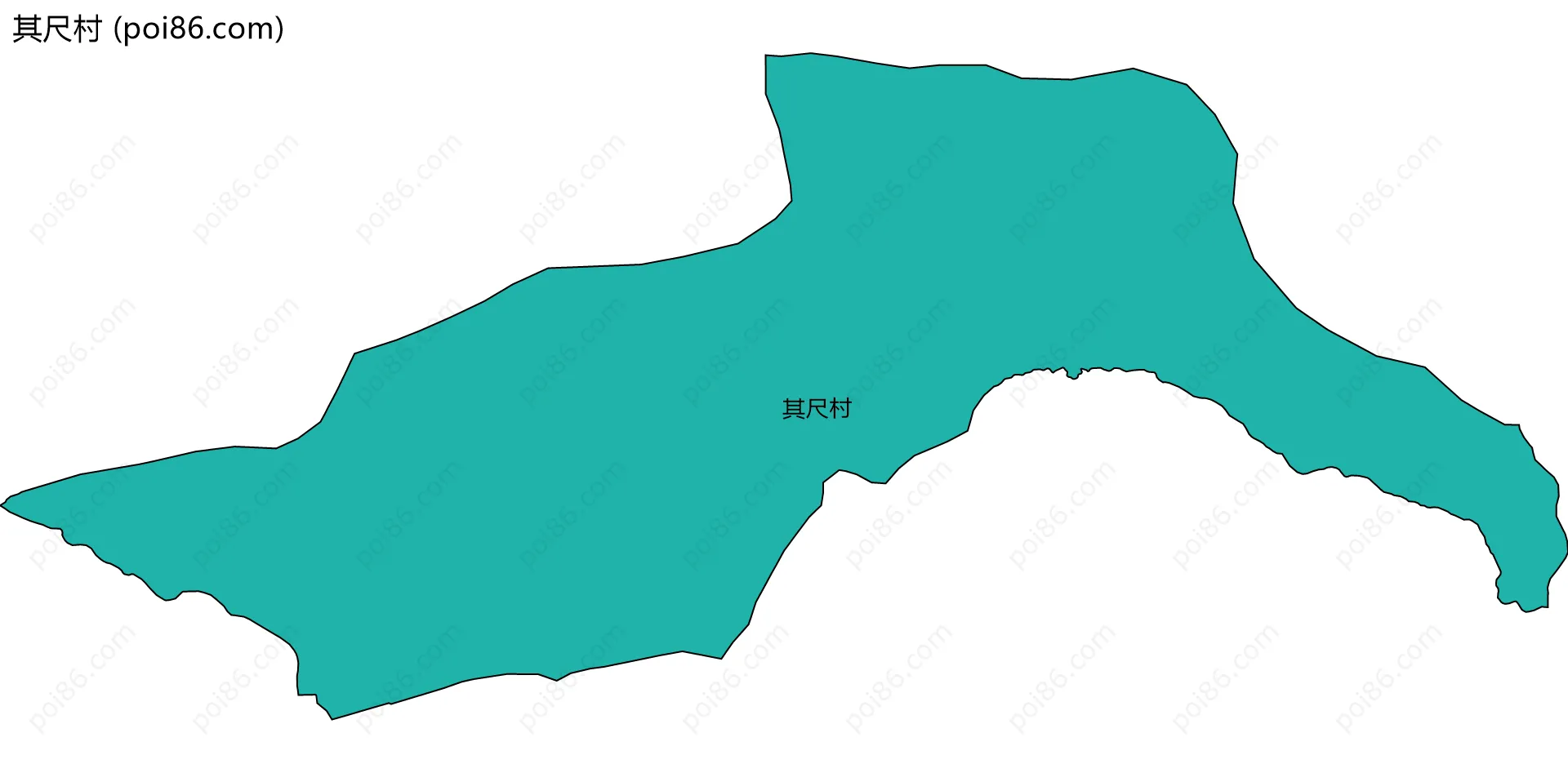 其尺村边界地图