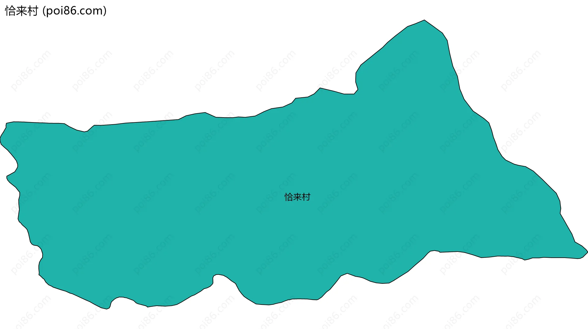 恰来村边界地图