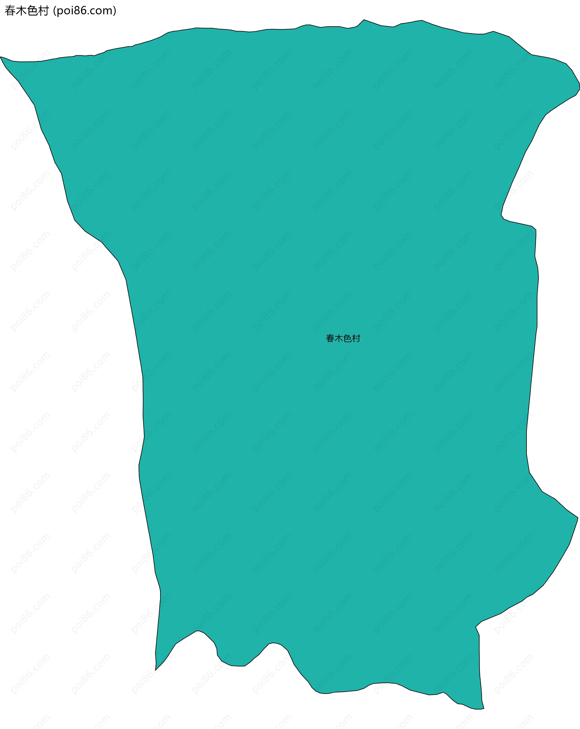 春木色村边界地图