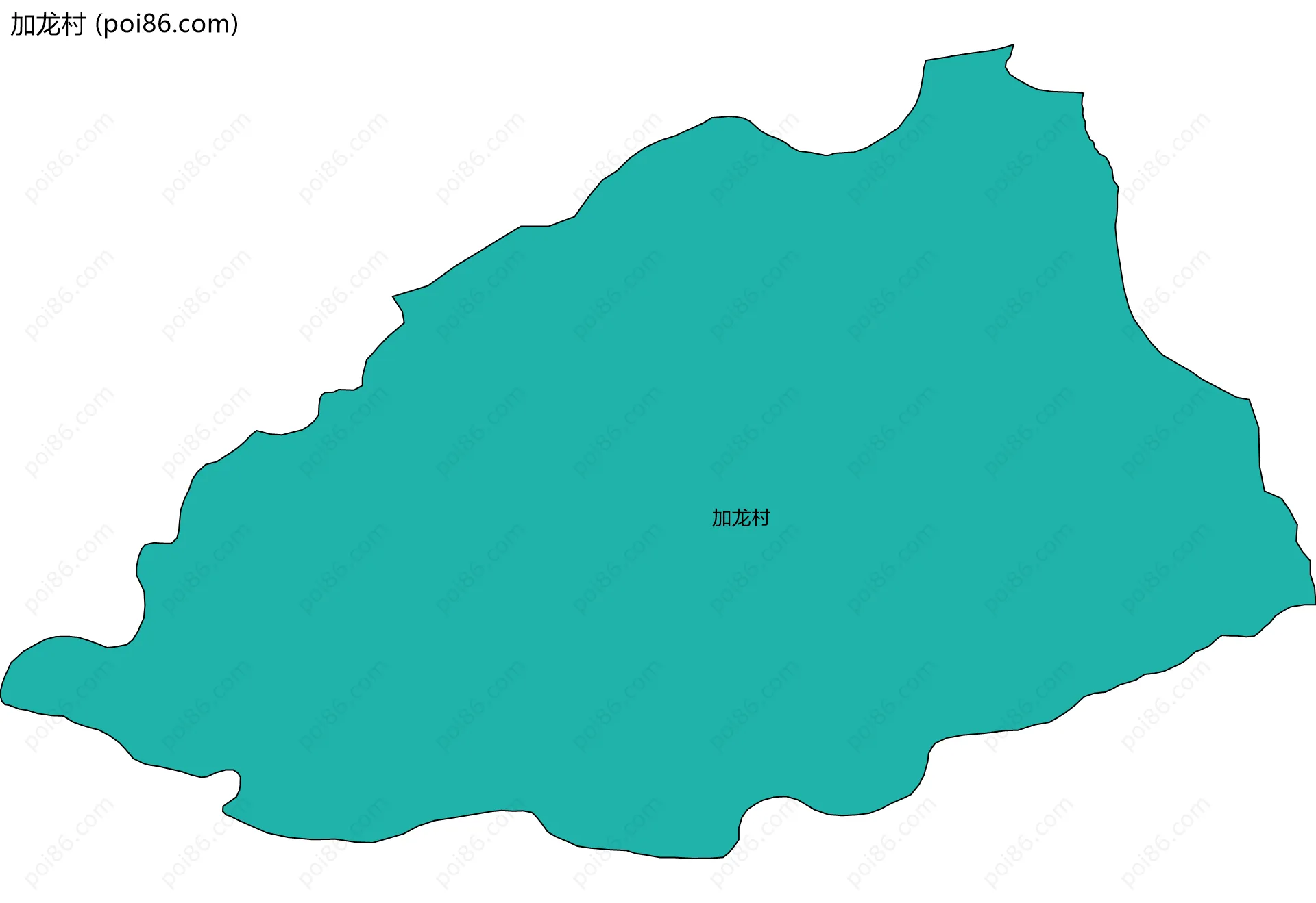 加龙村边界地图