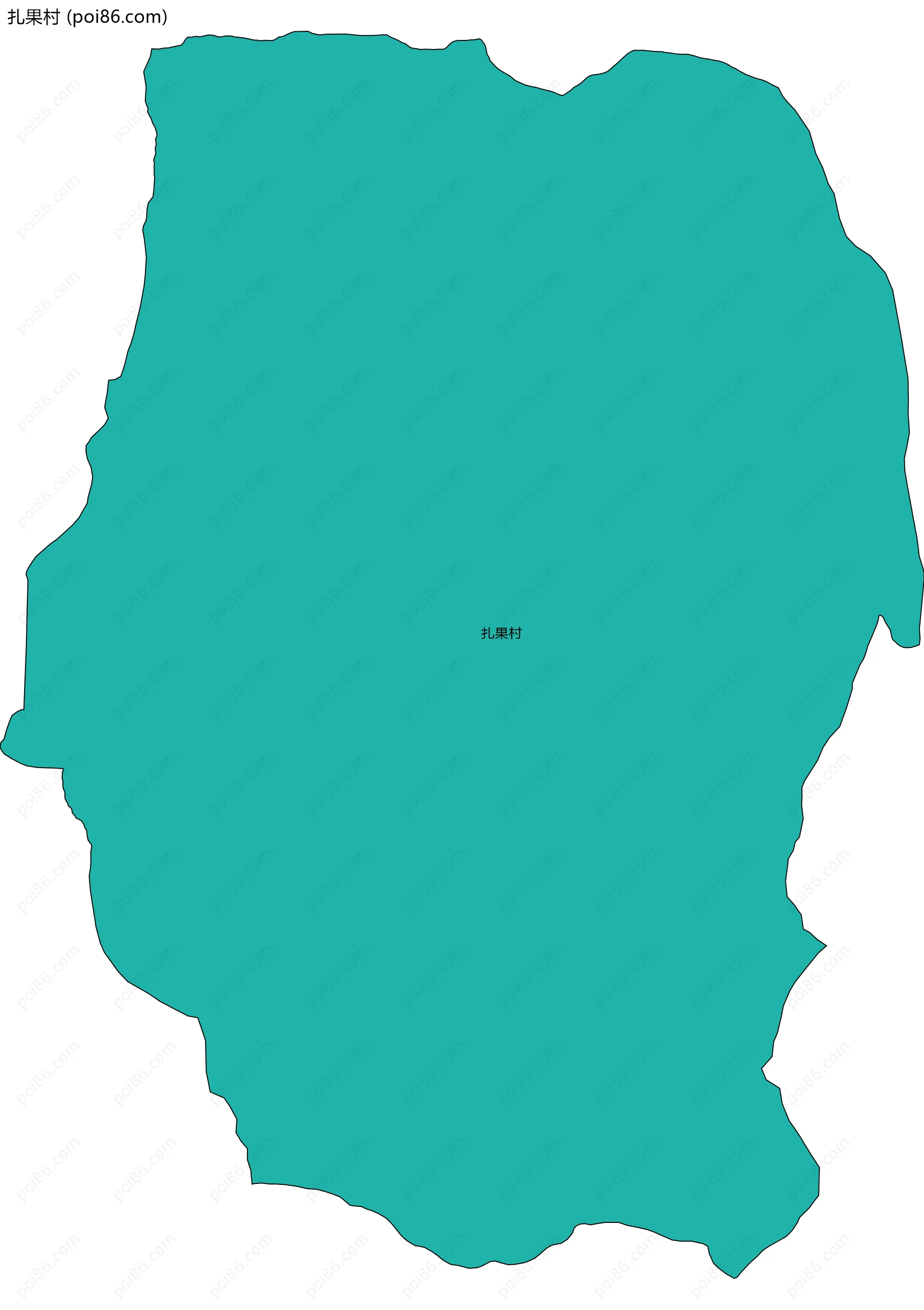 扎果村边界地图