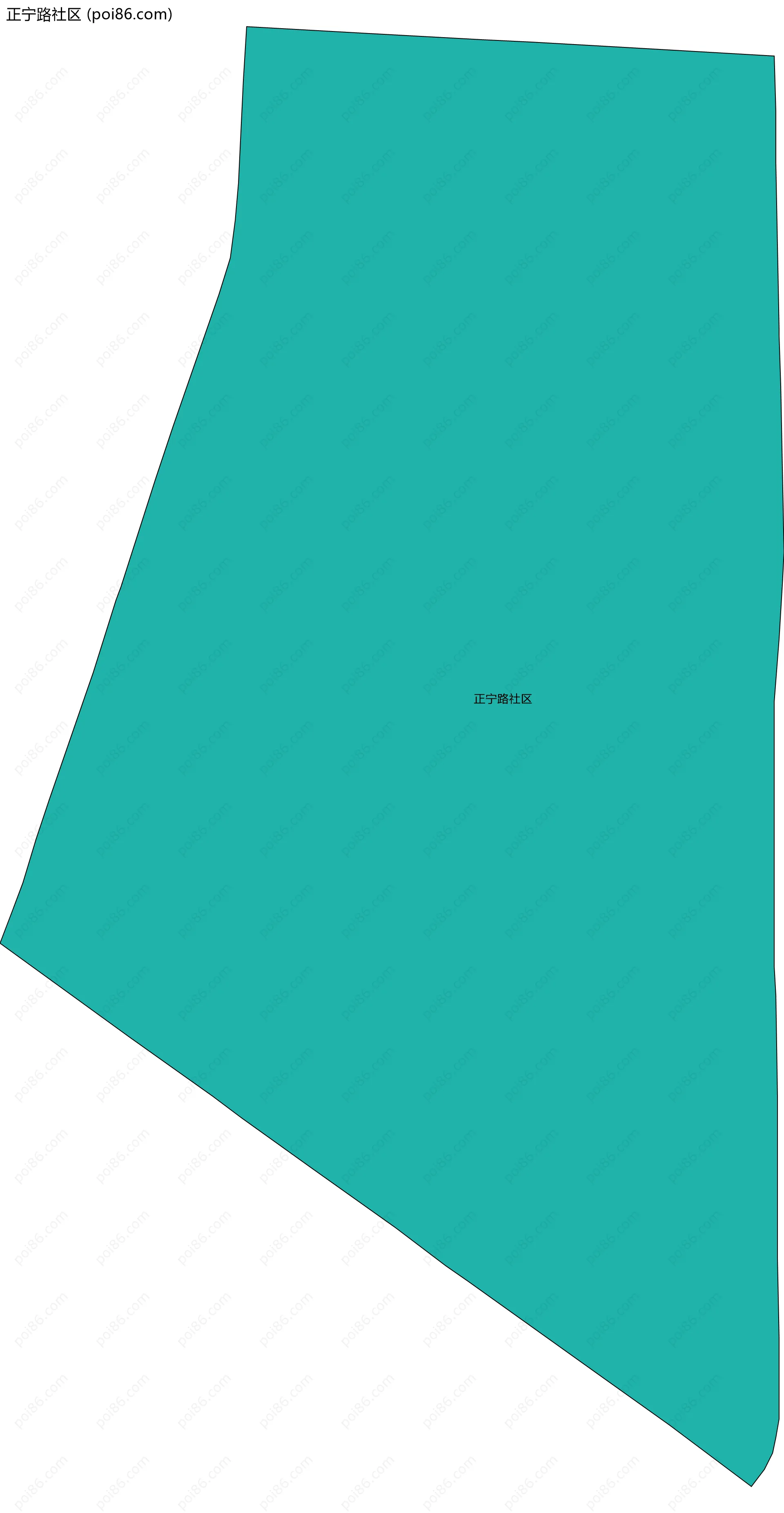 正宁路社区边界地图