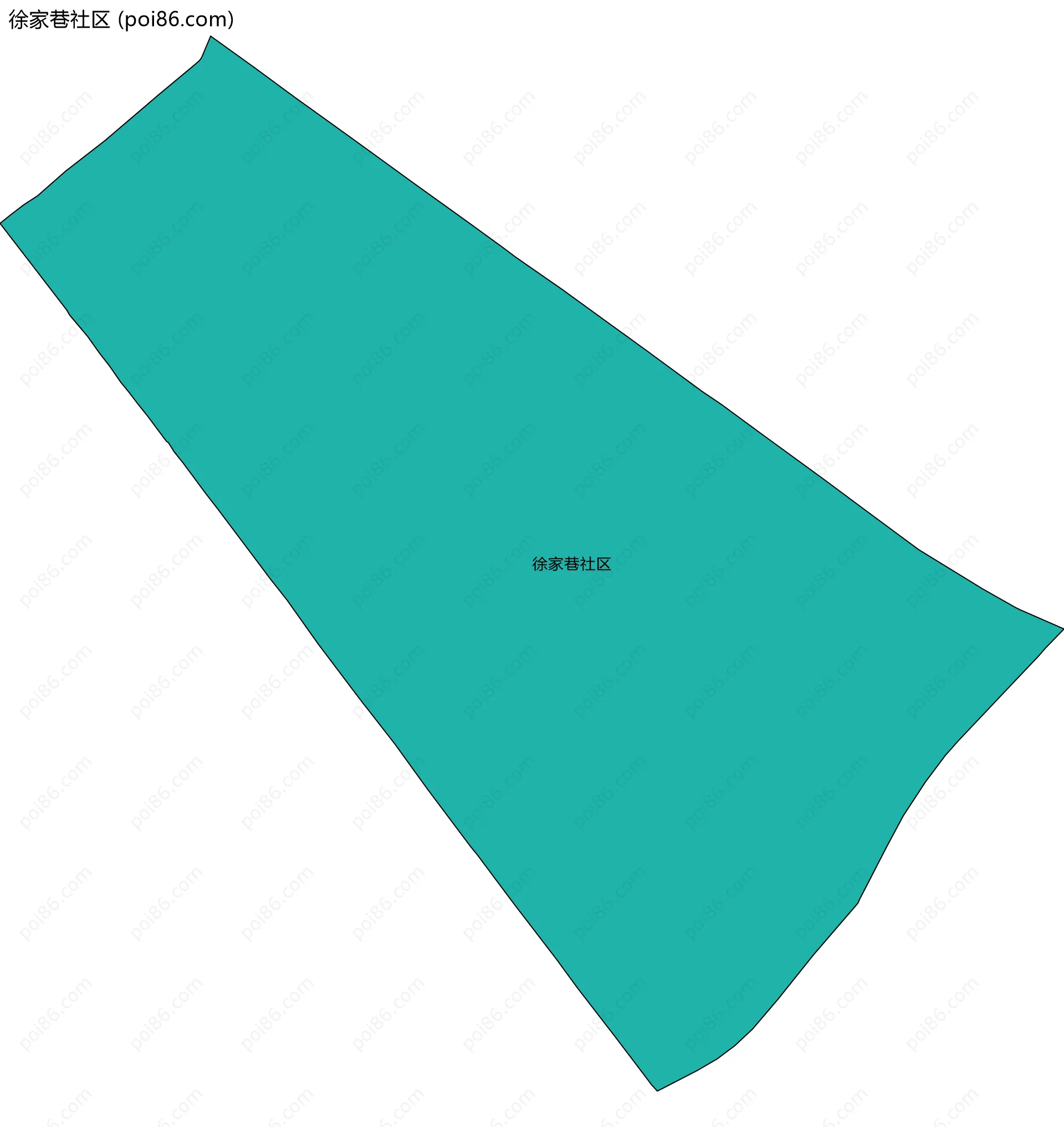 徐家巷社区边界地图