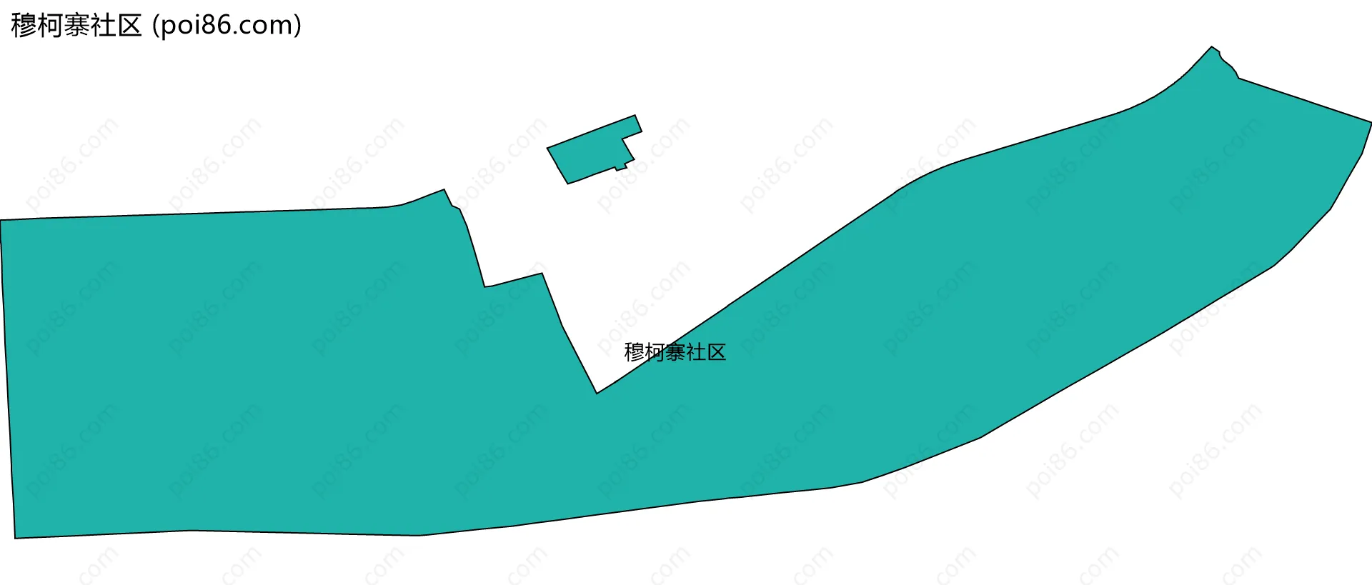 穆柯寨社区边界地图