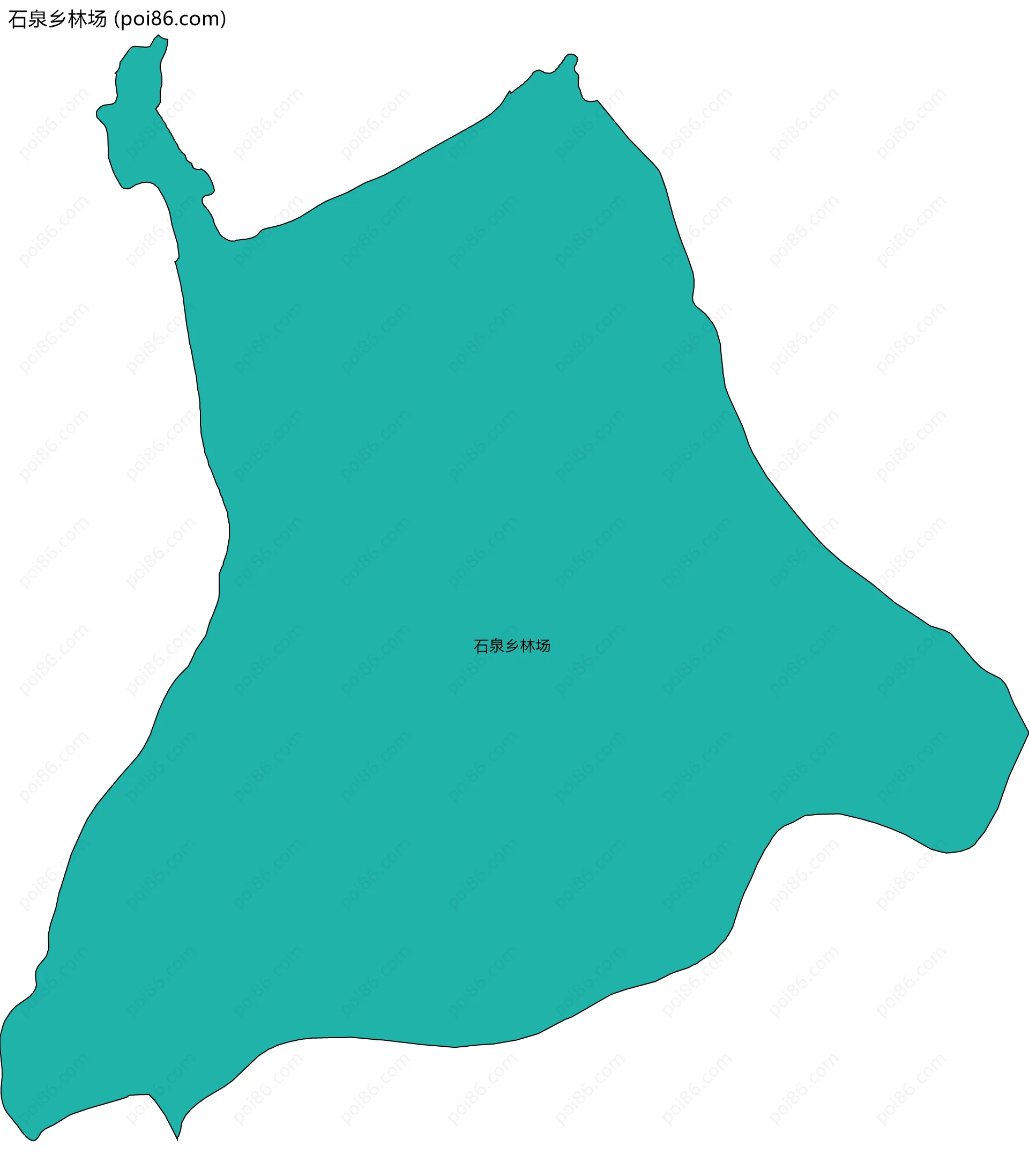 石泉乡林场边界地图