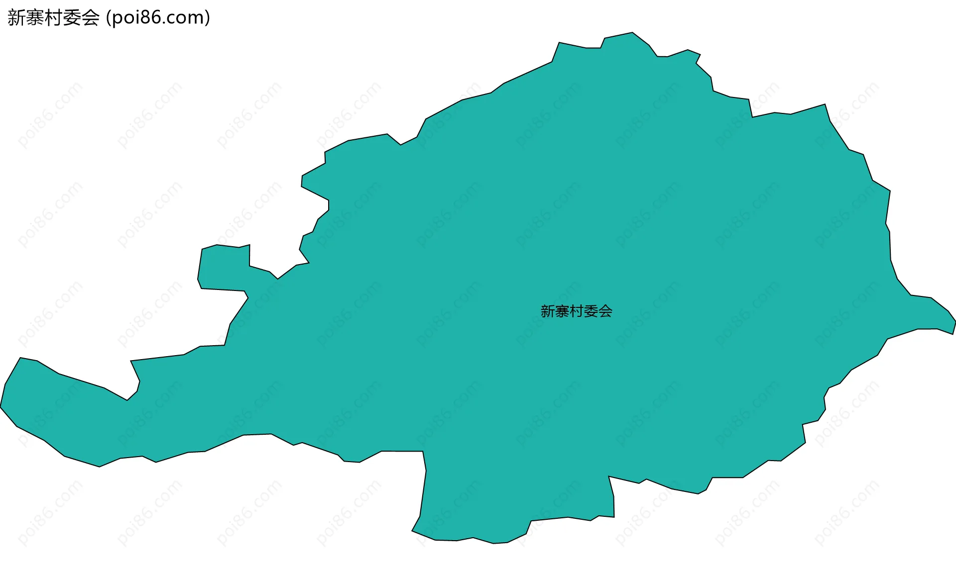 新寨村委会边界地图