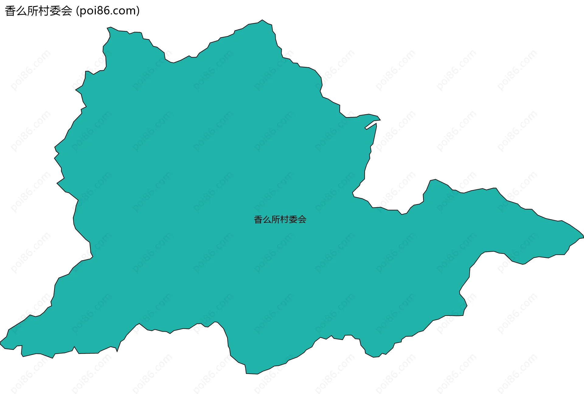 香么所村委会边界地图