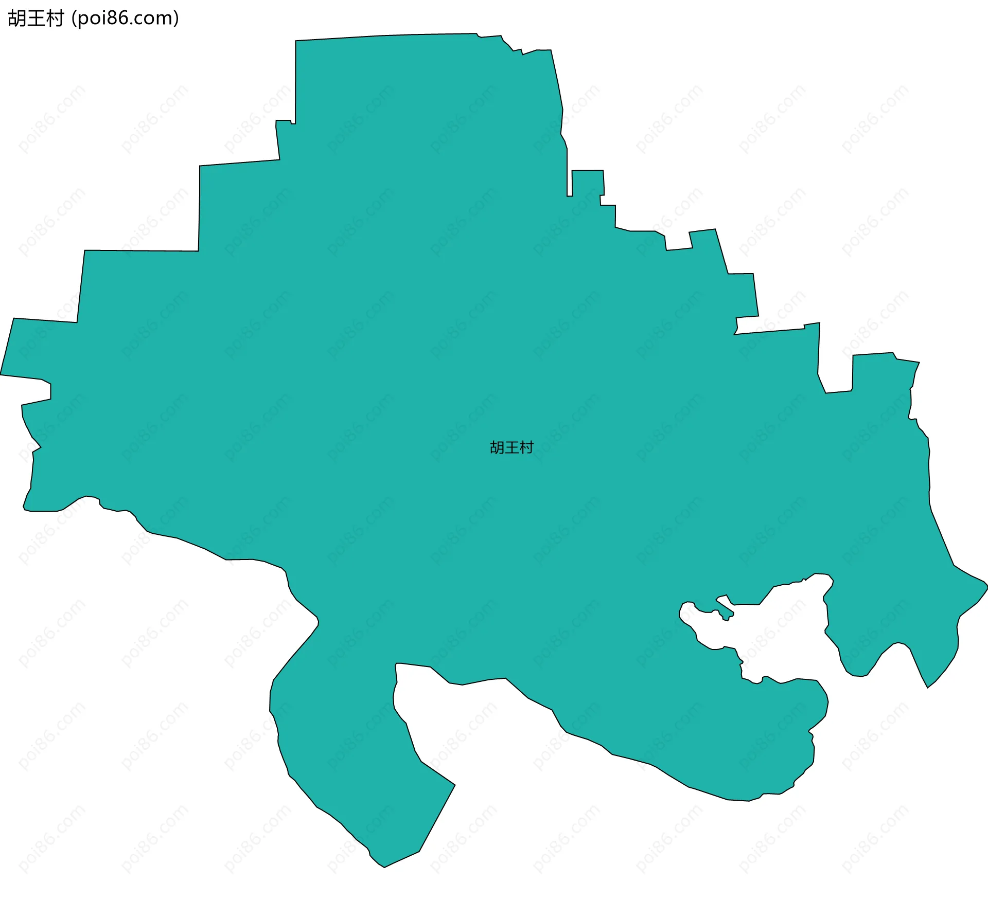 胡王村边界地图