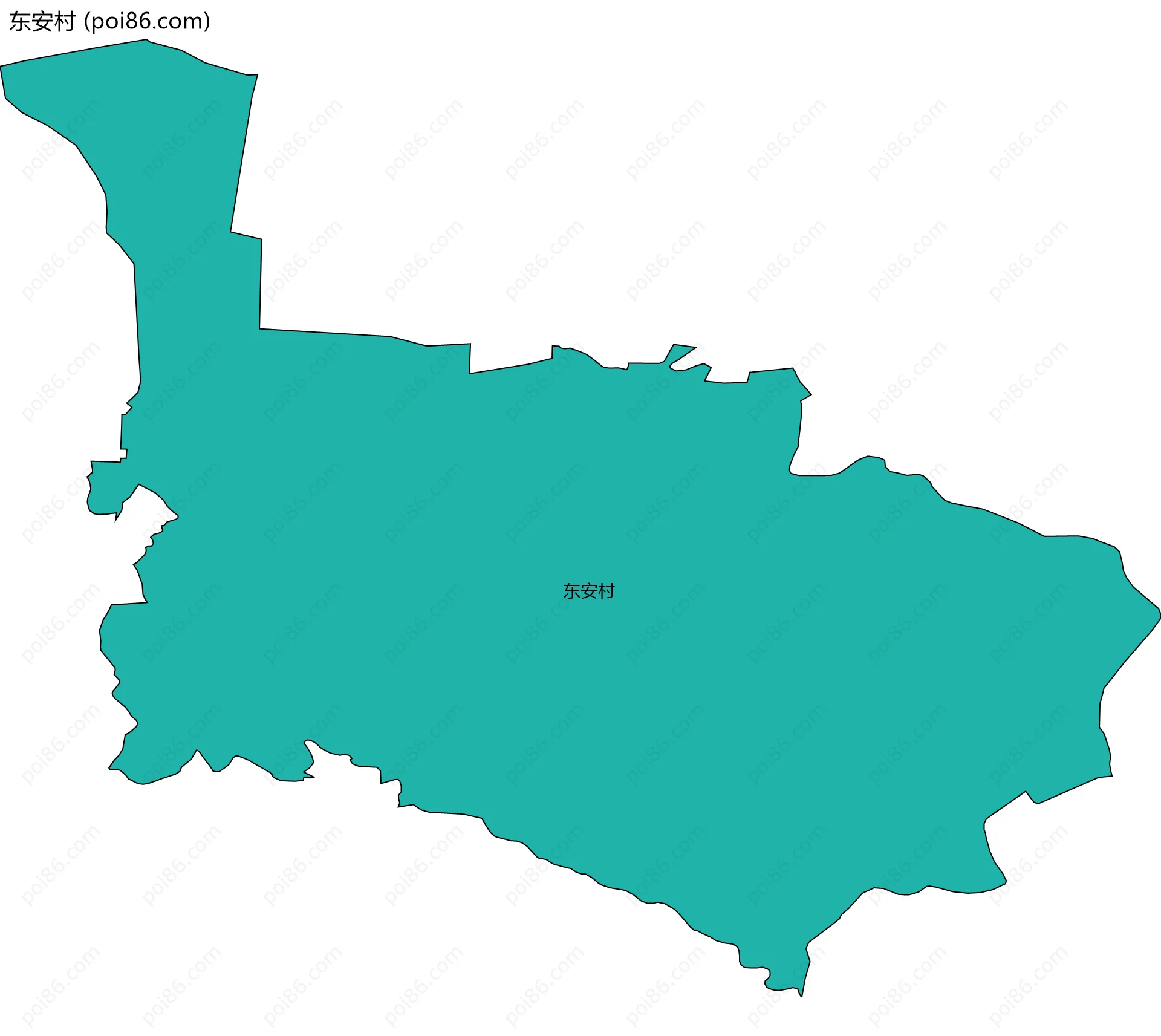 东安村边界地图