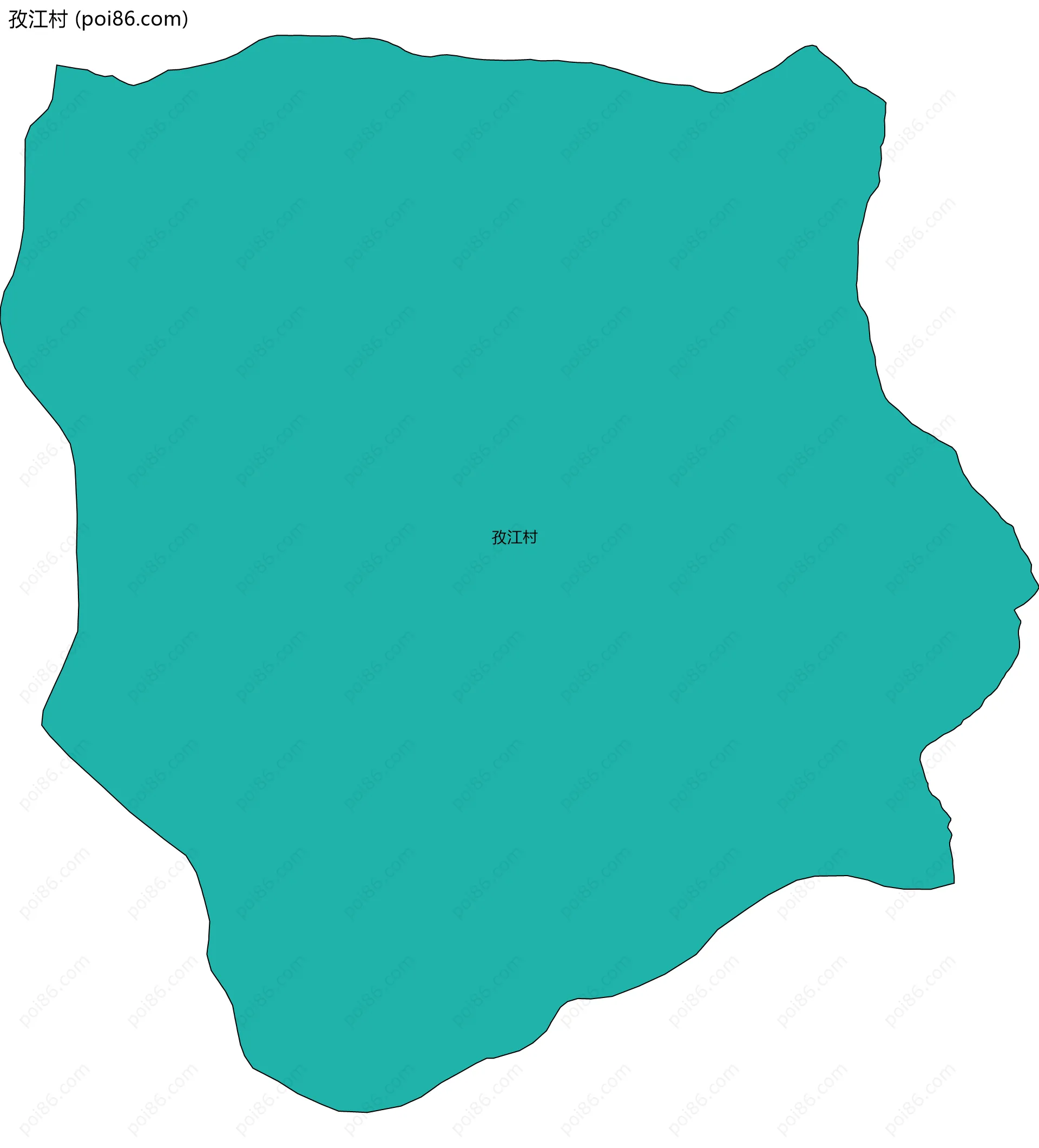 孜江村边界地图