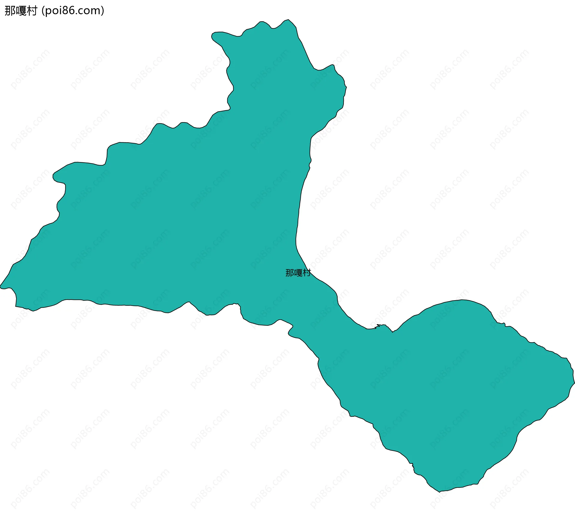 那嘎村边界地图