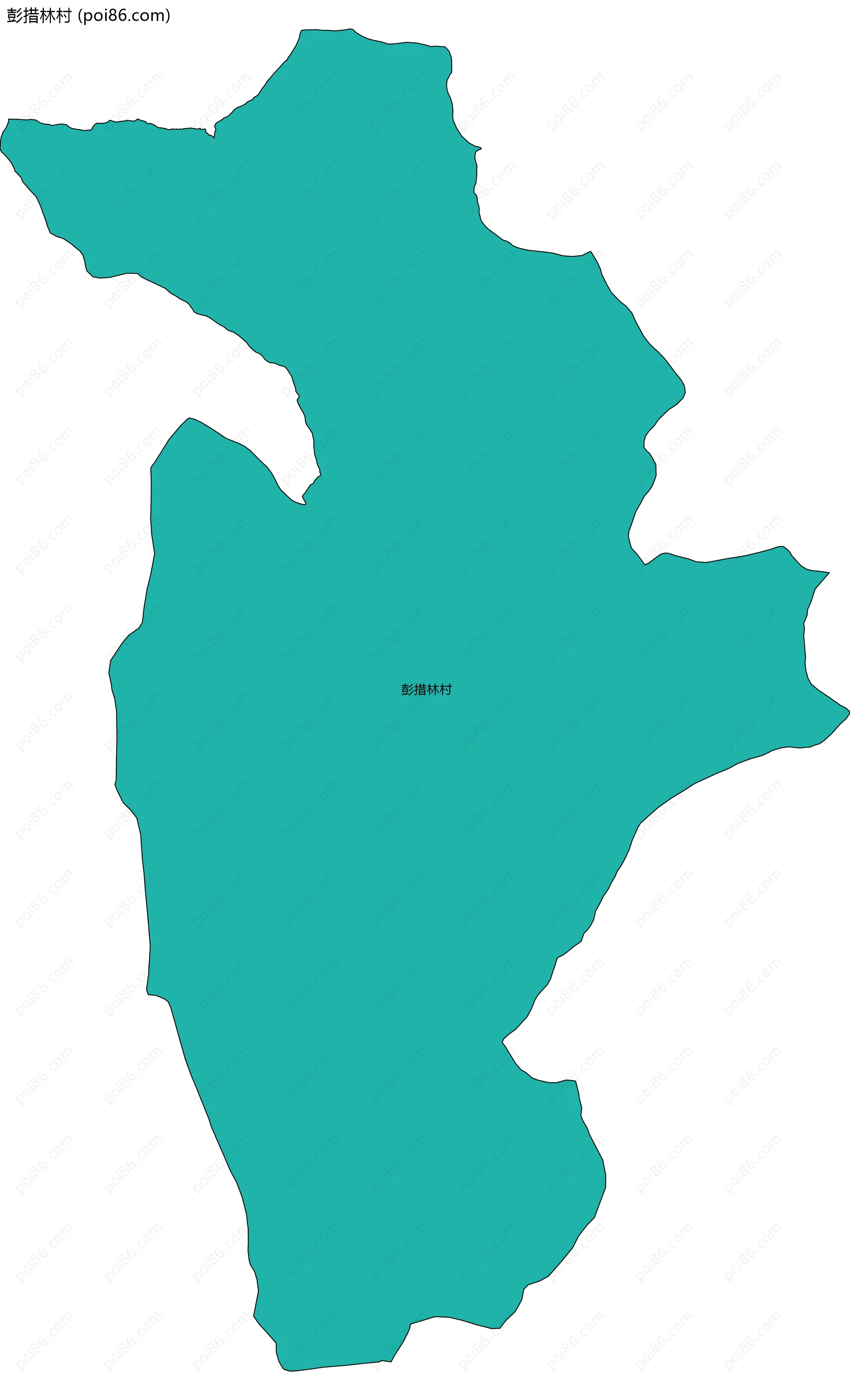 彭措林村边界地图