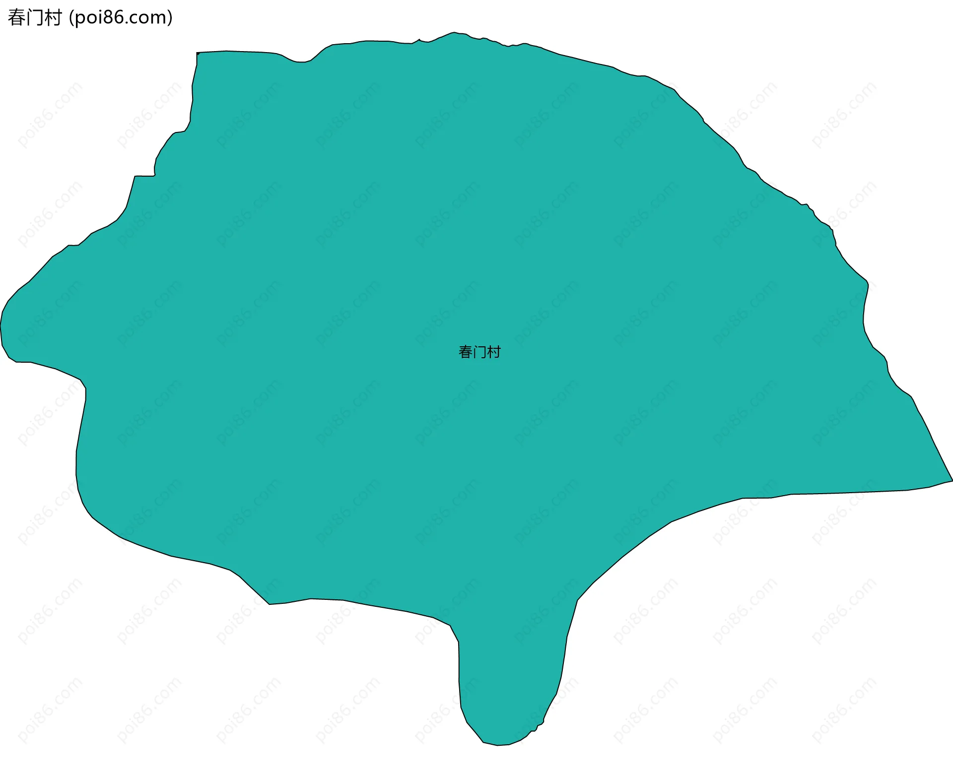 春门村边界地图