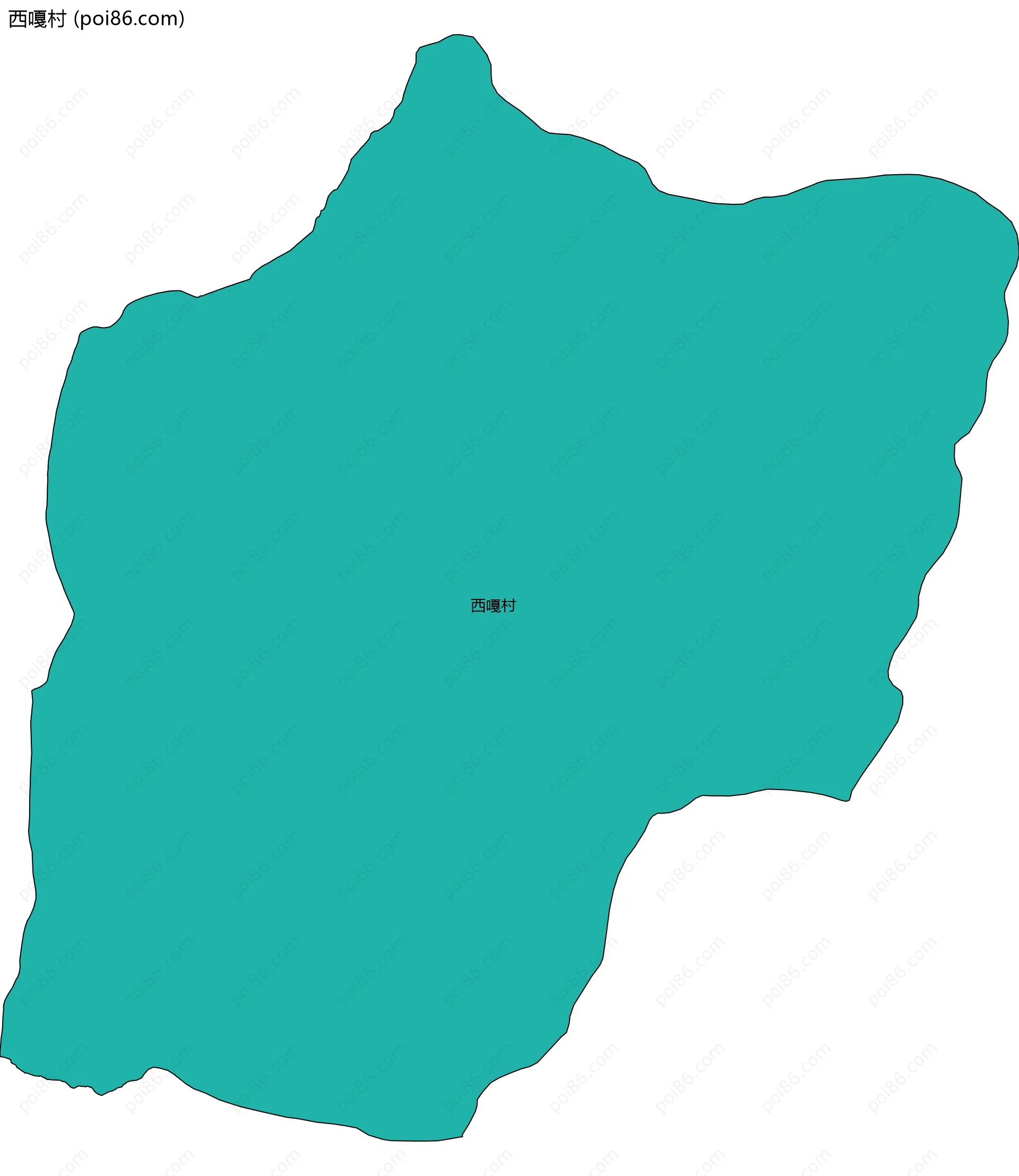 西嘎村边界地图
