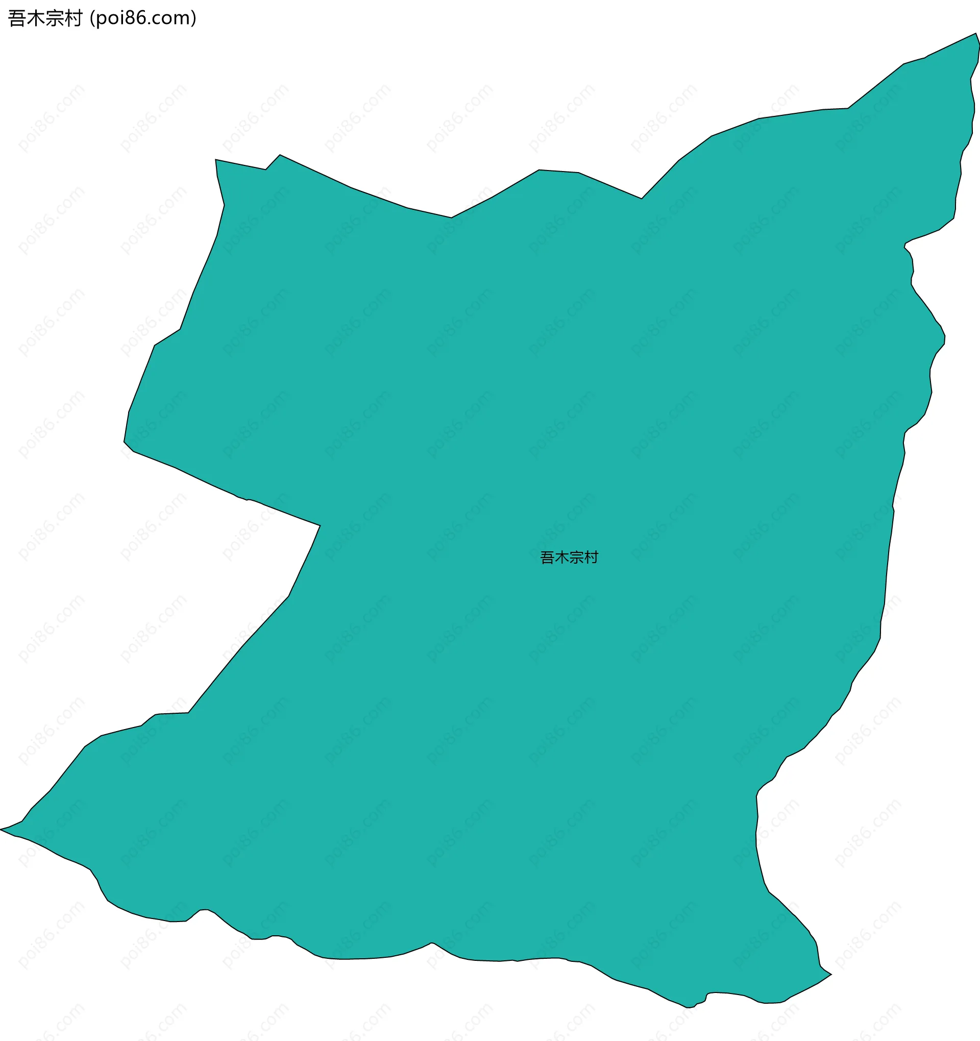 吾木宗村边界地图