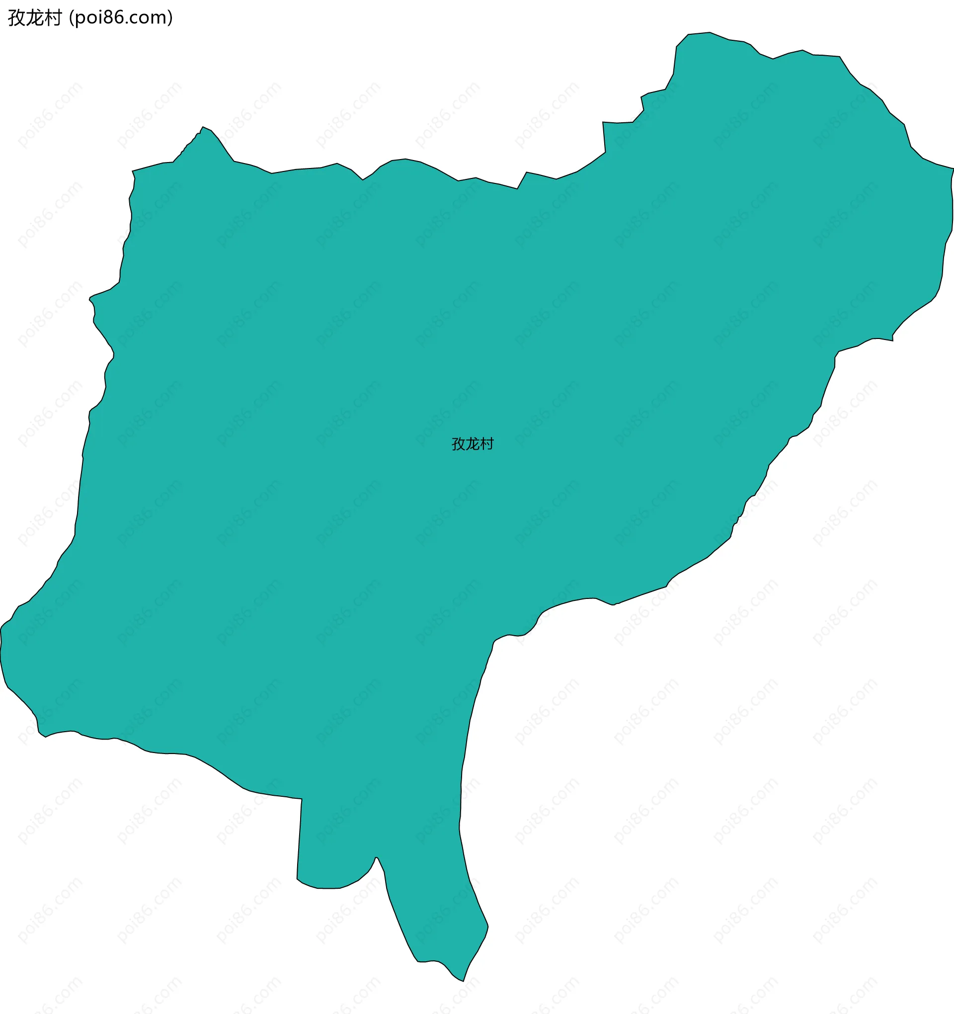 孜龙村边界地图