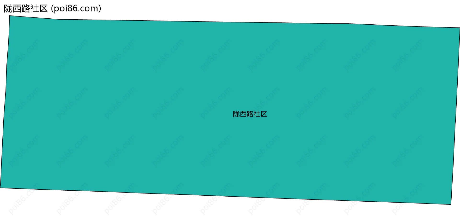 陇西路社区边界地图