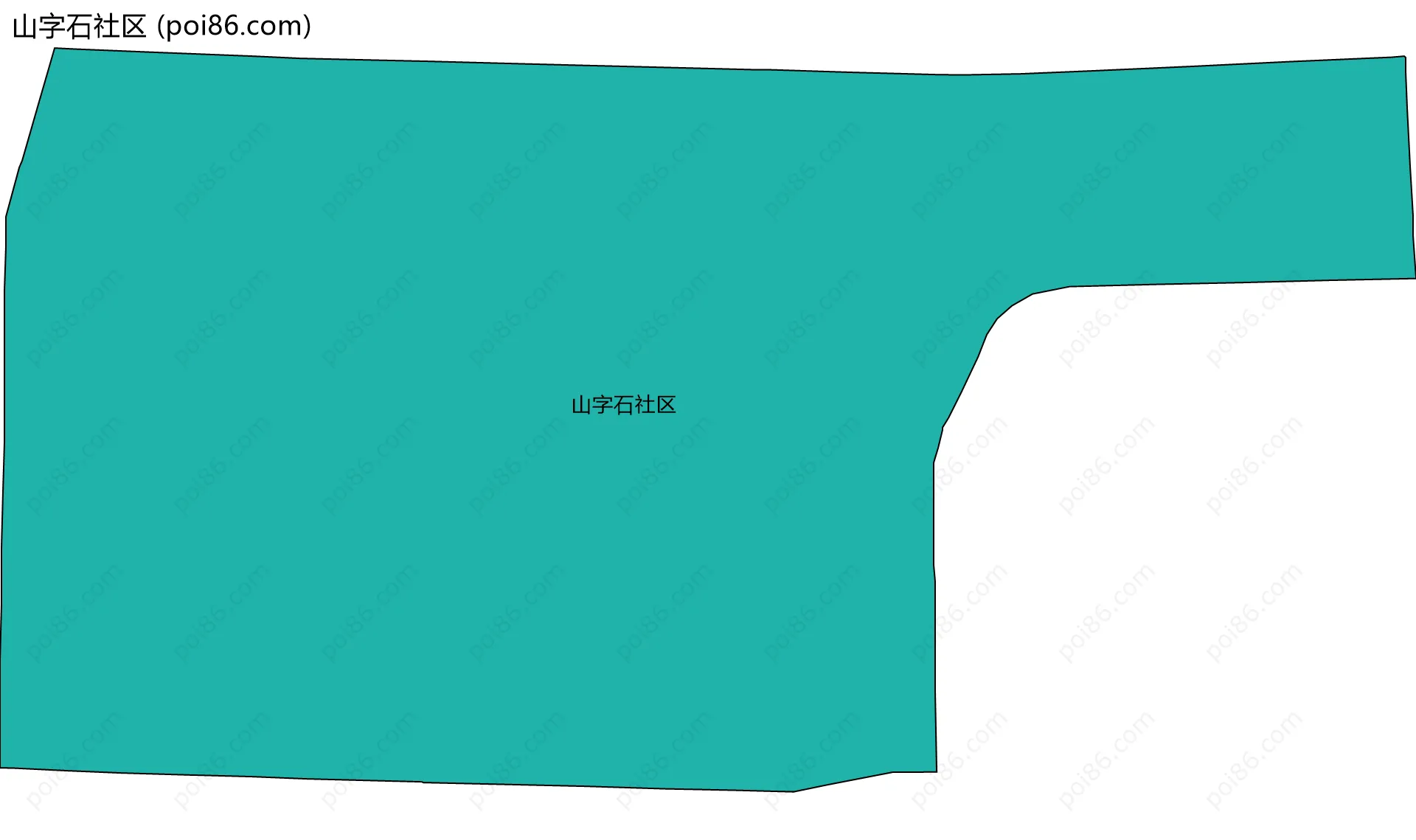 山字石社区边界地图