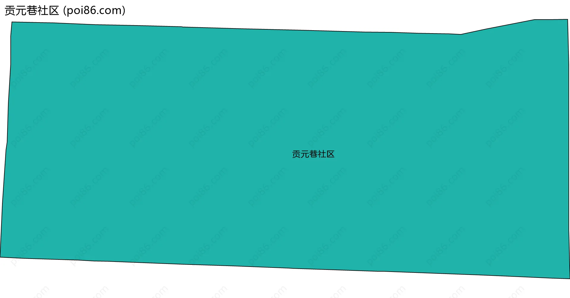 贡元巷社区边界地图