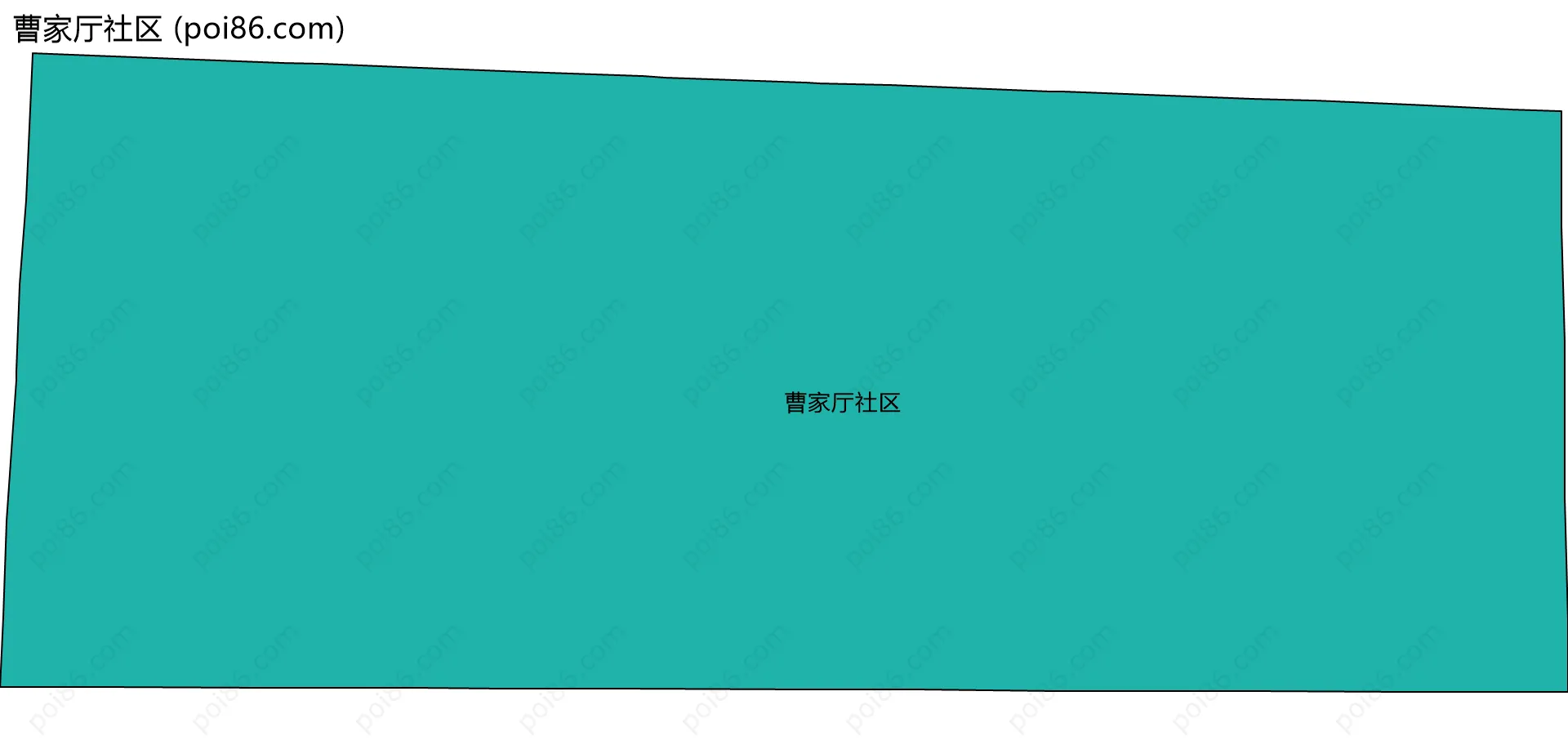 曹家厅社区边界地图