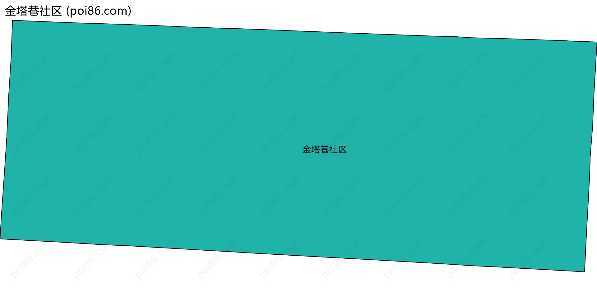 金塔巷社区边界地图