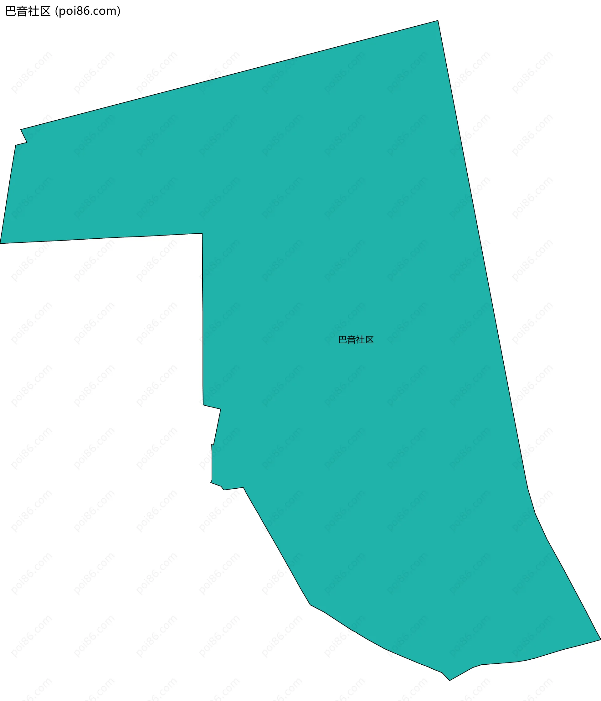 巴音社区边界地图