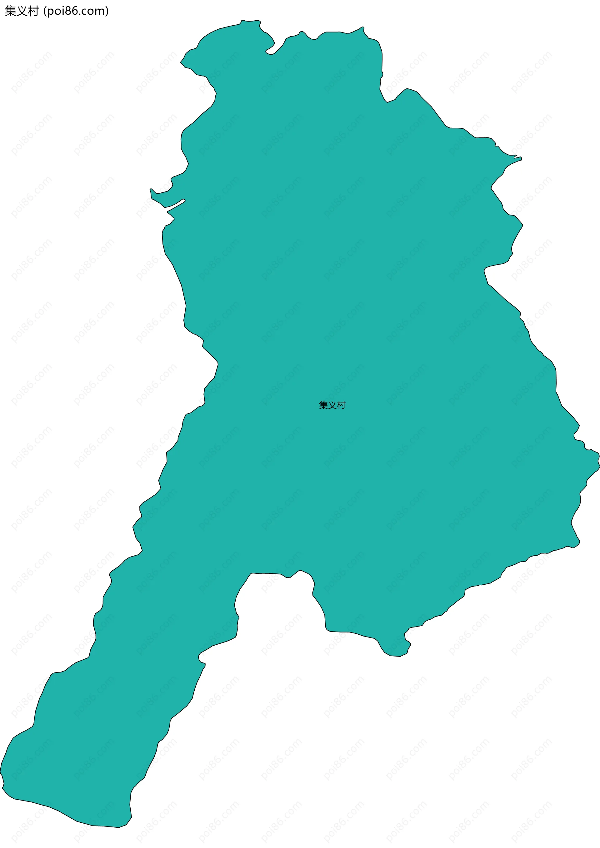 集义村边界地图