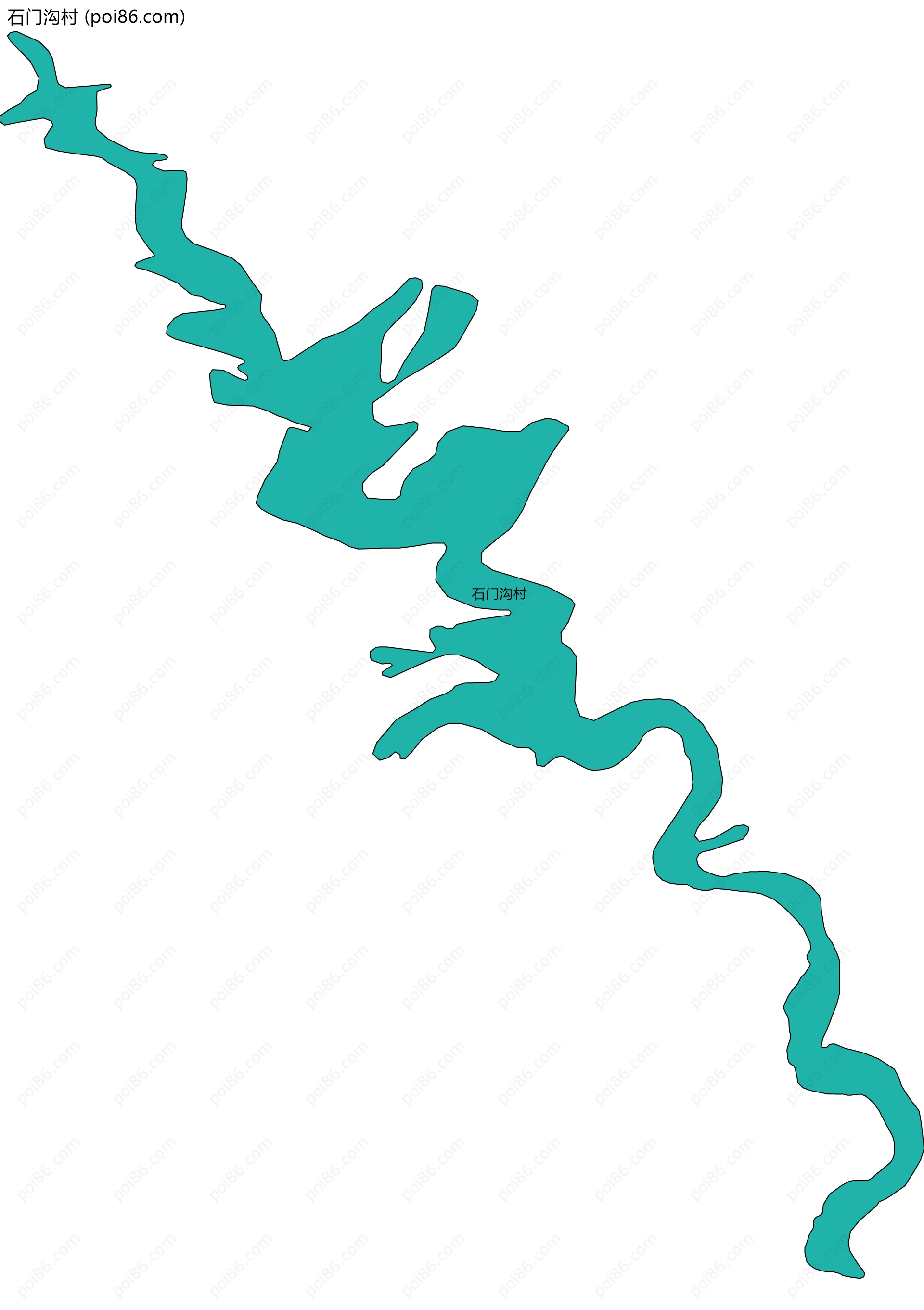 石门沟村边界地图