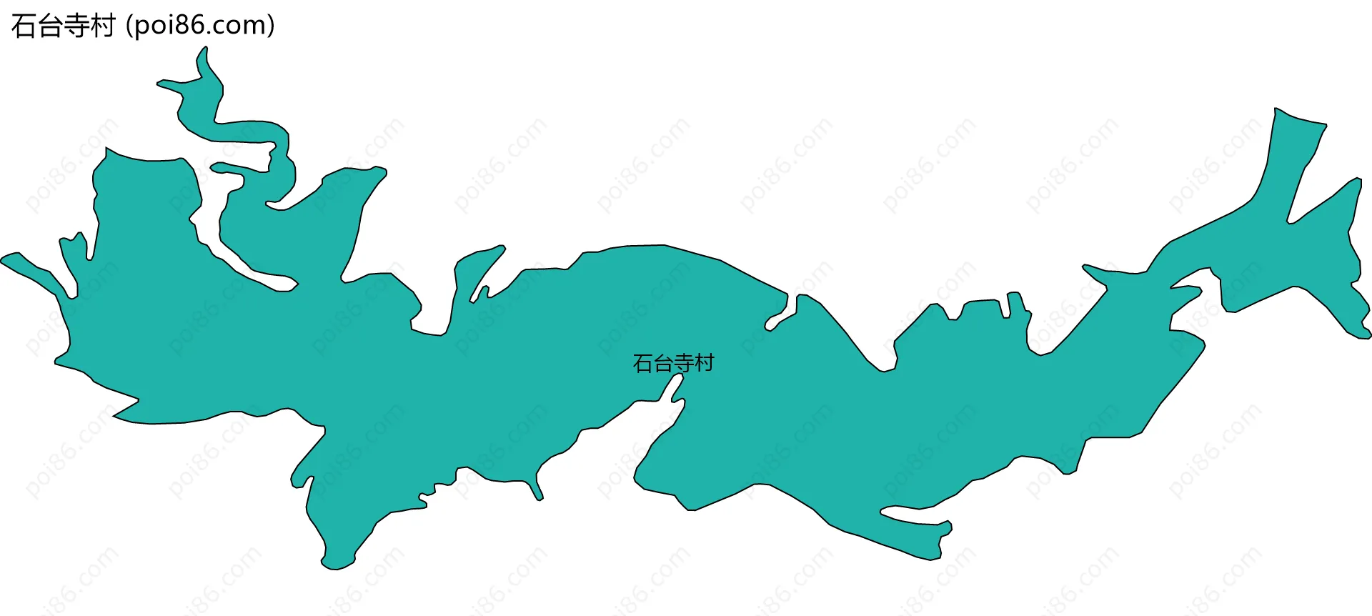 石台寺村边界地图