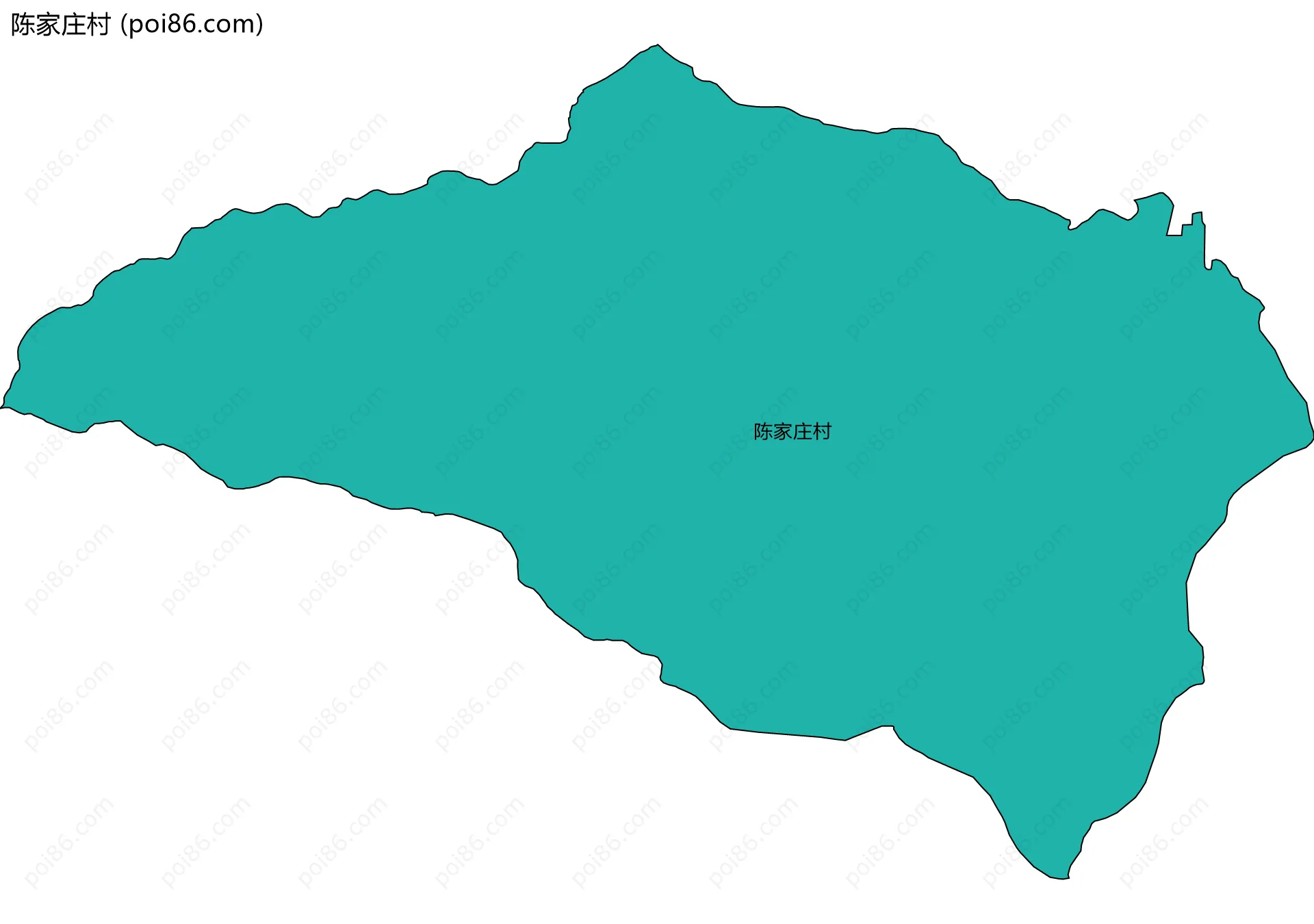 陈家庄村边界地图