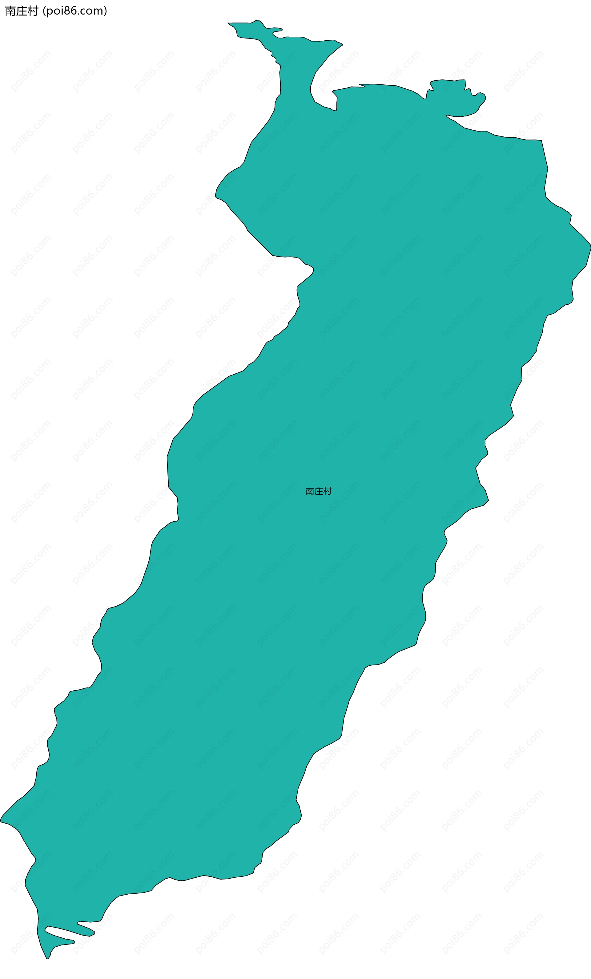 南庄村边界地图