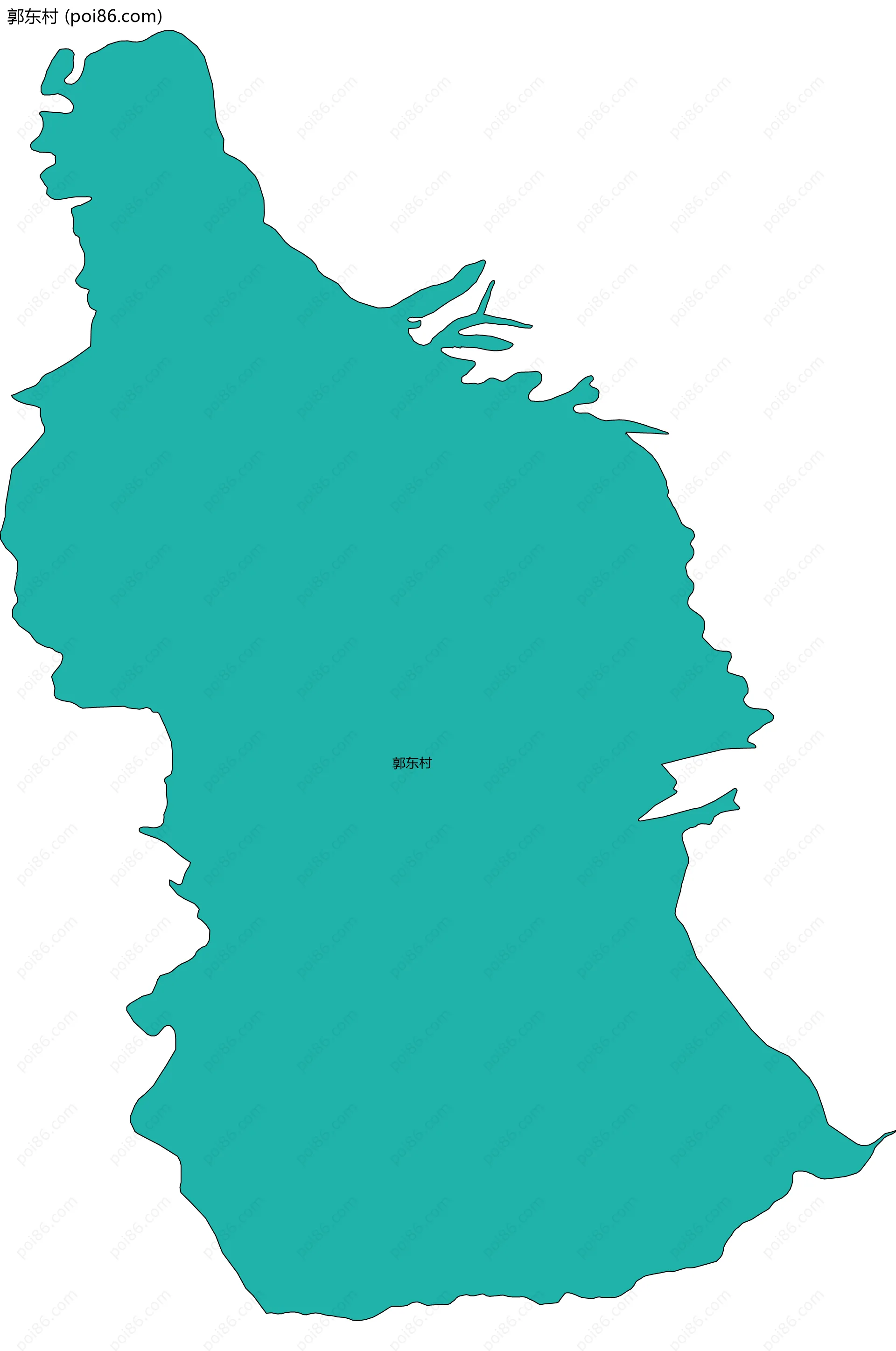 郭东村边界地图