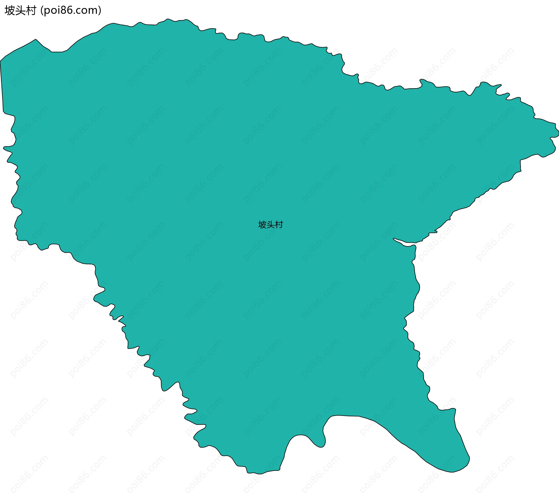 坡头村边界地图