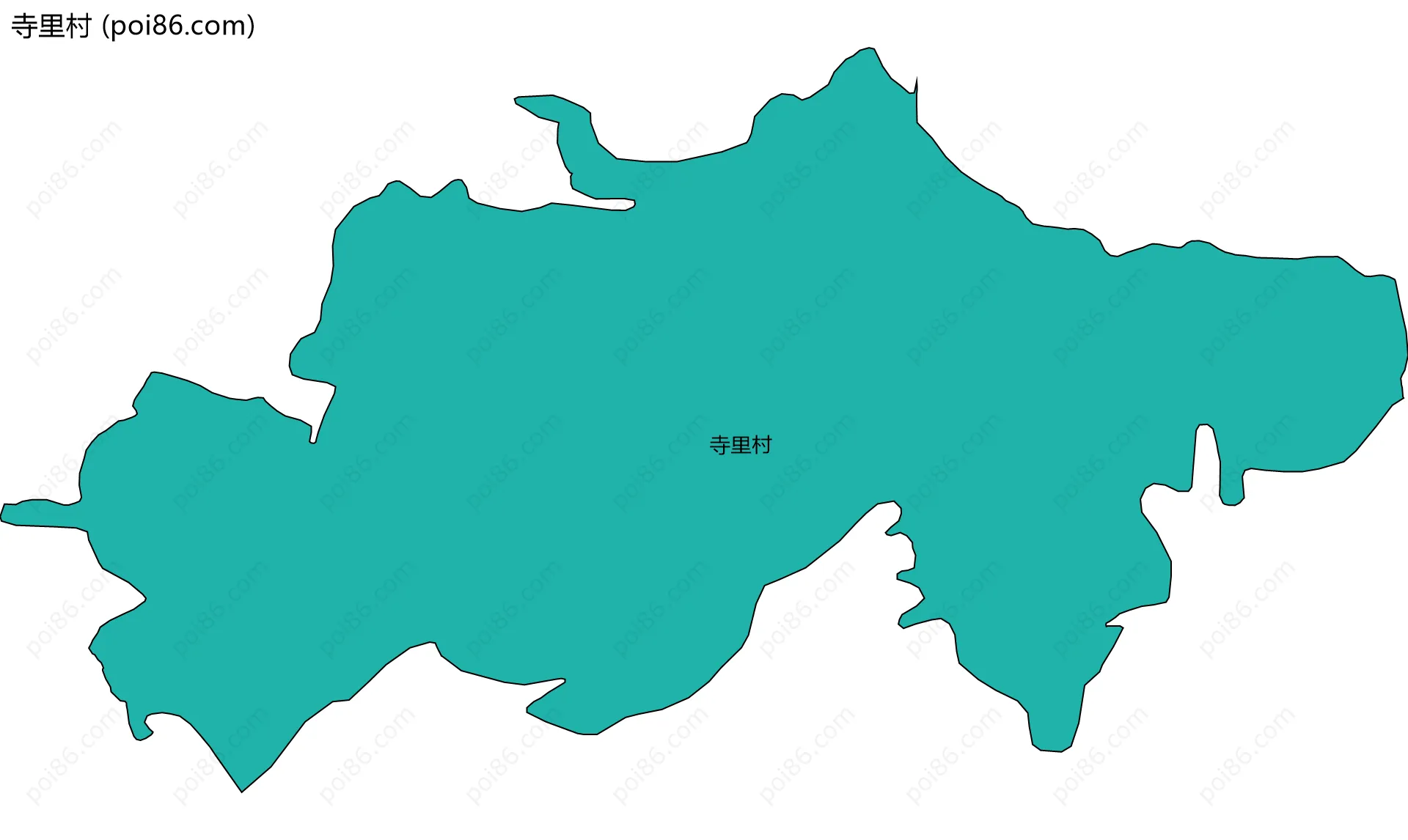 寺里村边界地图