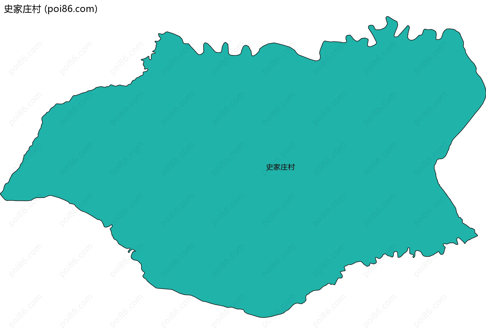 史家庄村边界地图