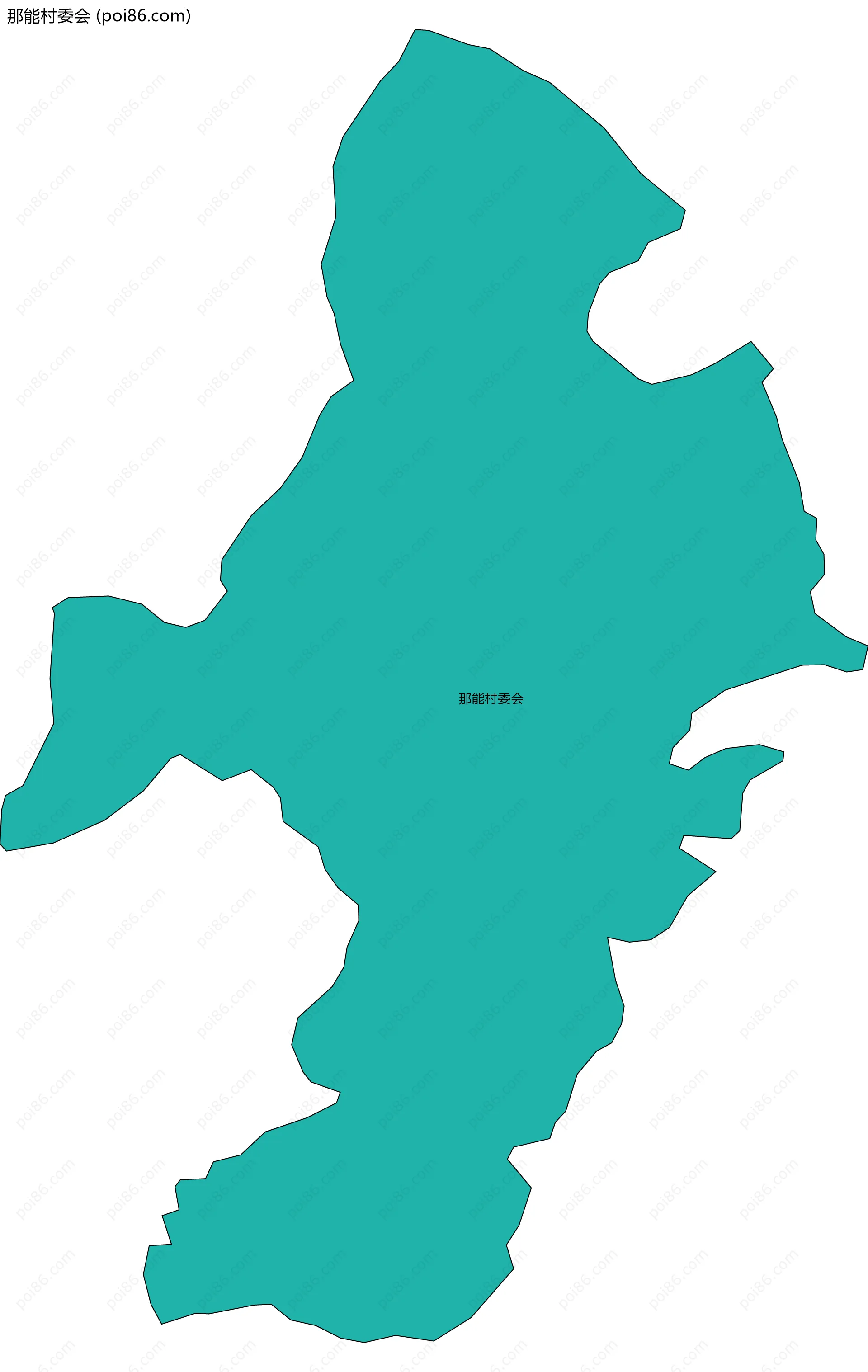 那能村委会边界地图