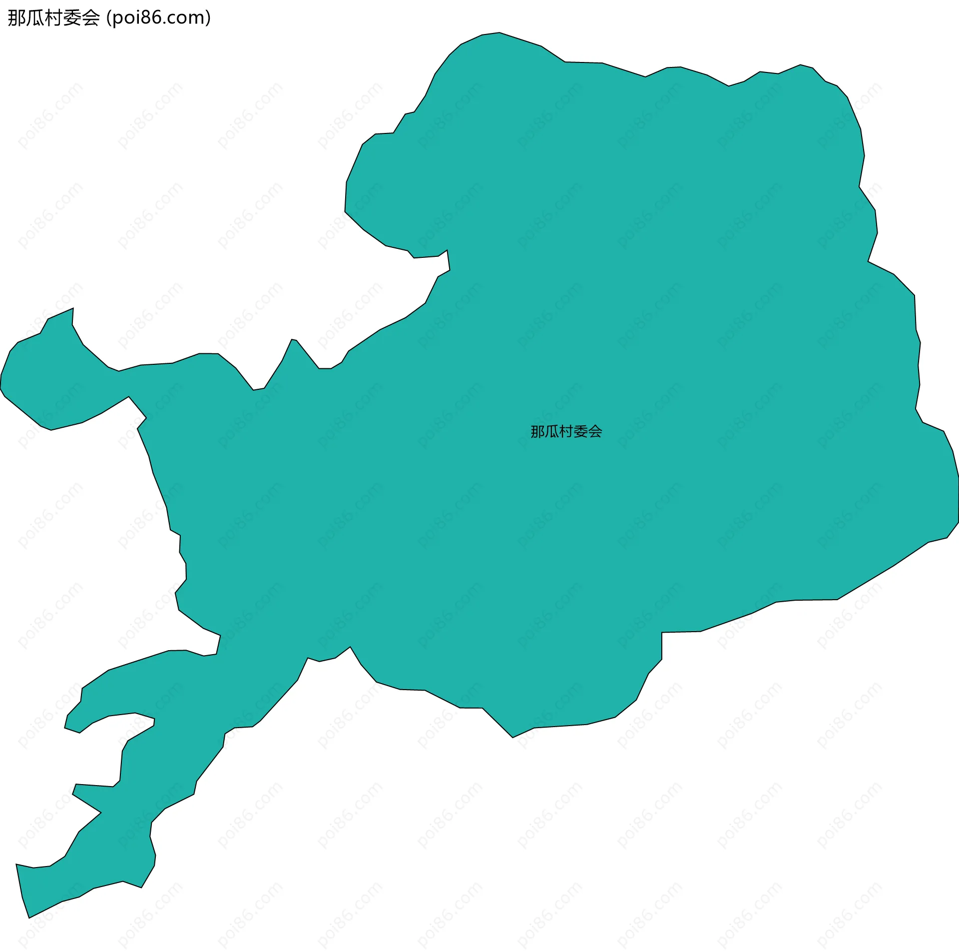 那瓜村委会边界地图